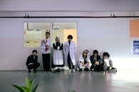 Group Cosplay in Urban Indoor Setting
