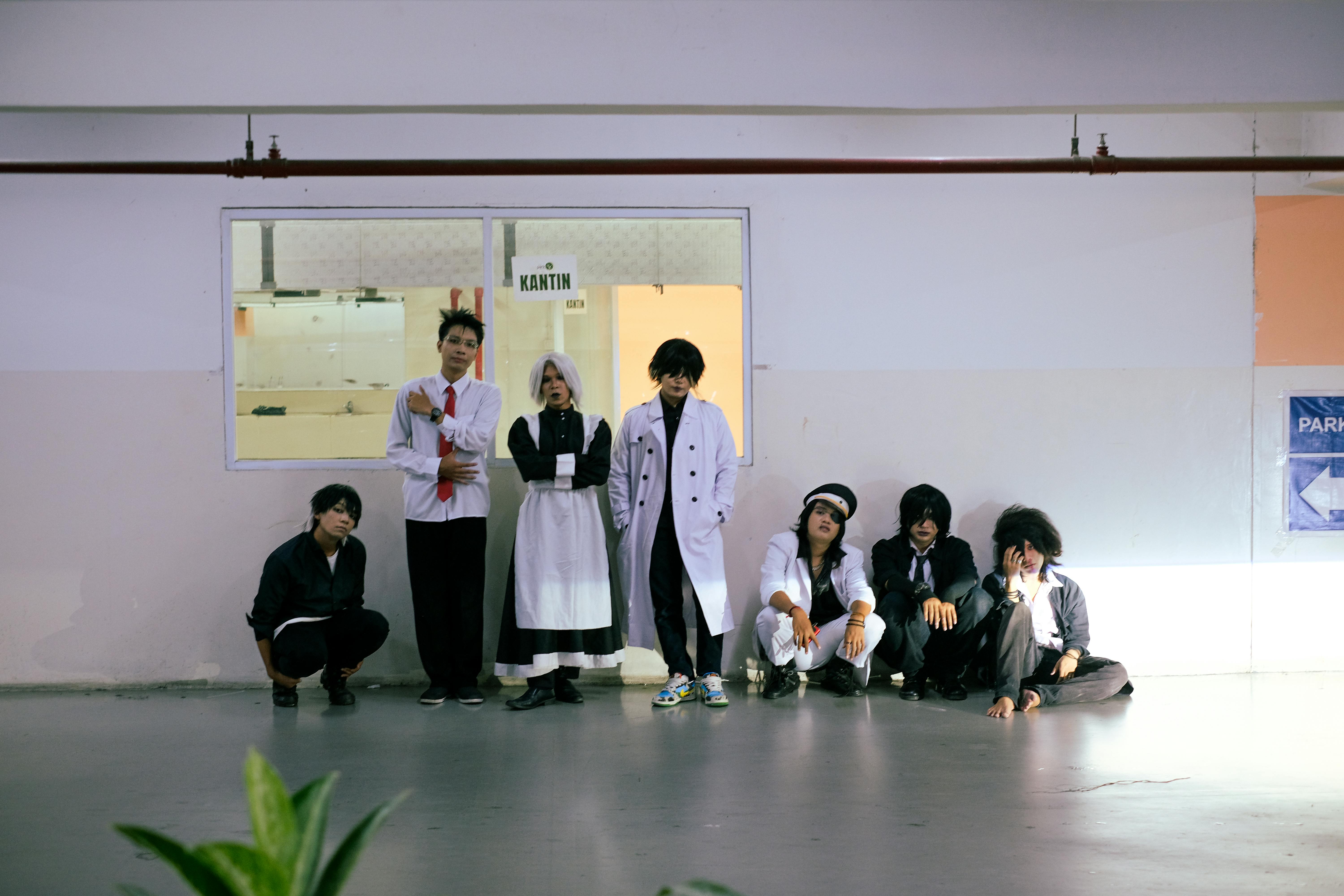 Group Cosplay in Urban Indoor Setting