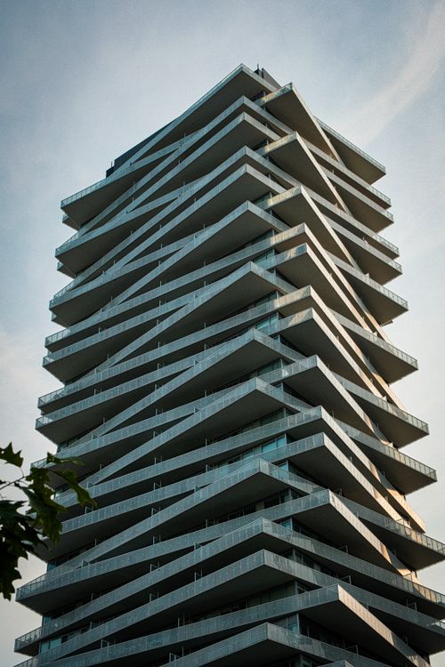 Free A striking modern skyscraper with unique design located in Toronto, Ontario. Stock Photo