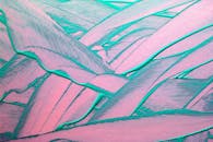 Abstract Pastel and Teal Brushstroke Art