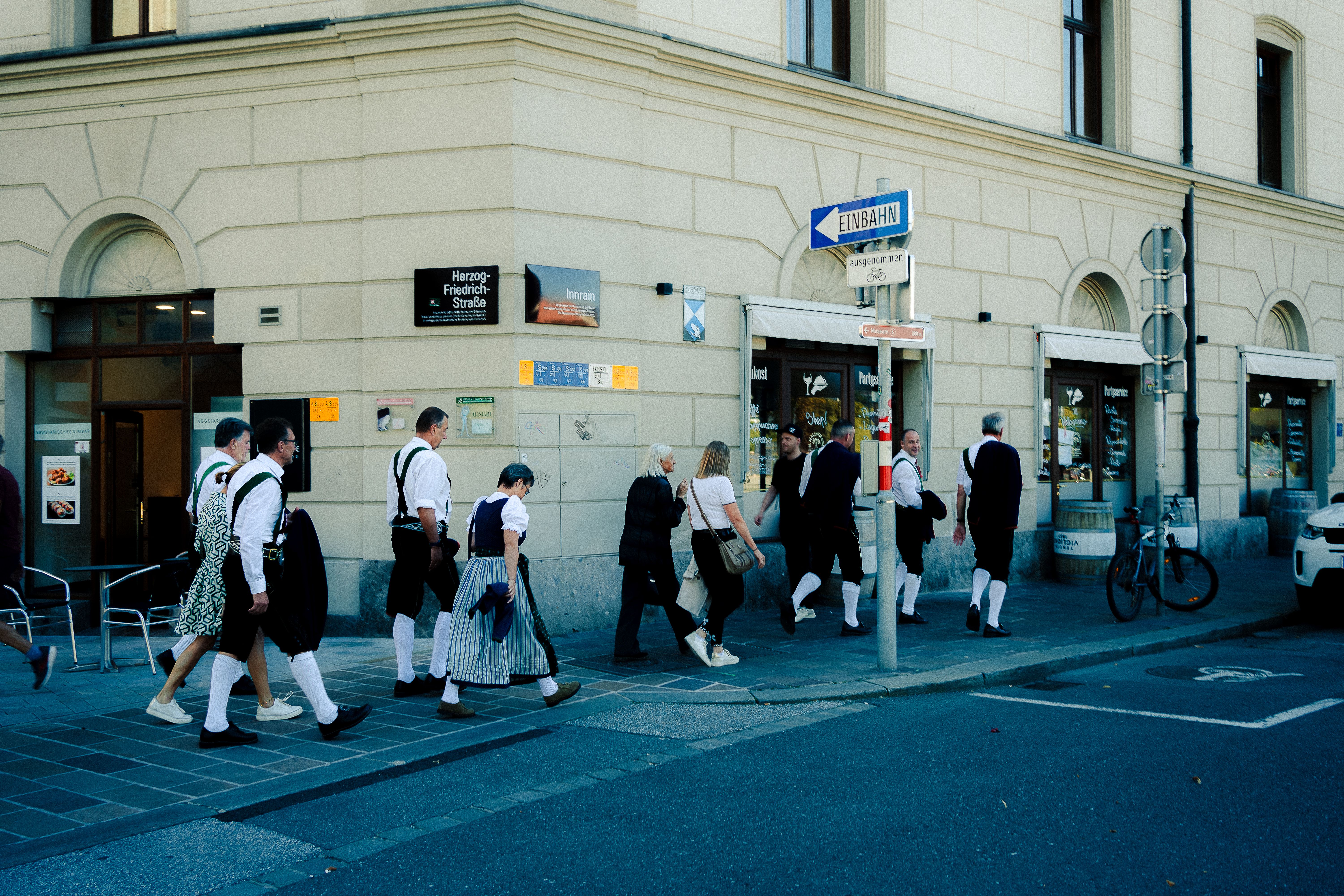 Herzog-Friedrich-Strasse — the spine of the Altstadt