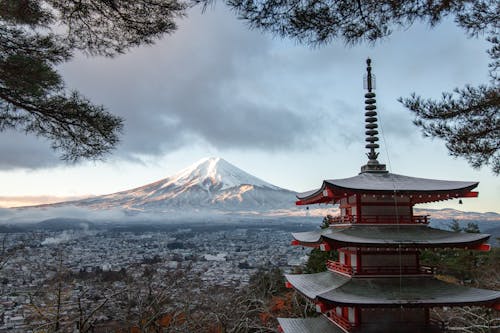 Ilmainen kuvapankkikuva tunnisteilla fuji-vuori, jää, japani