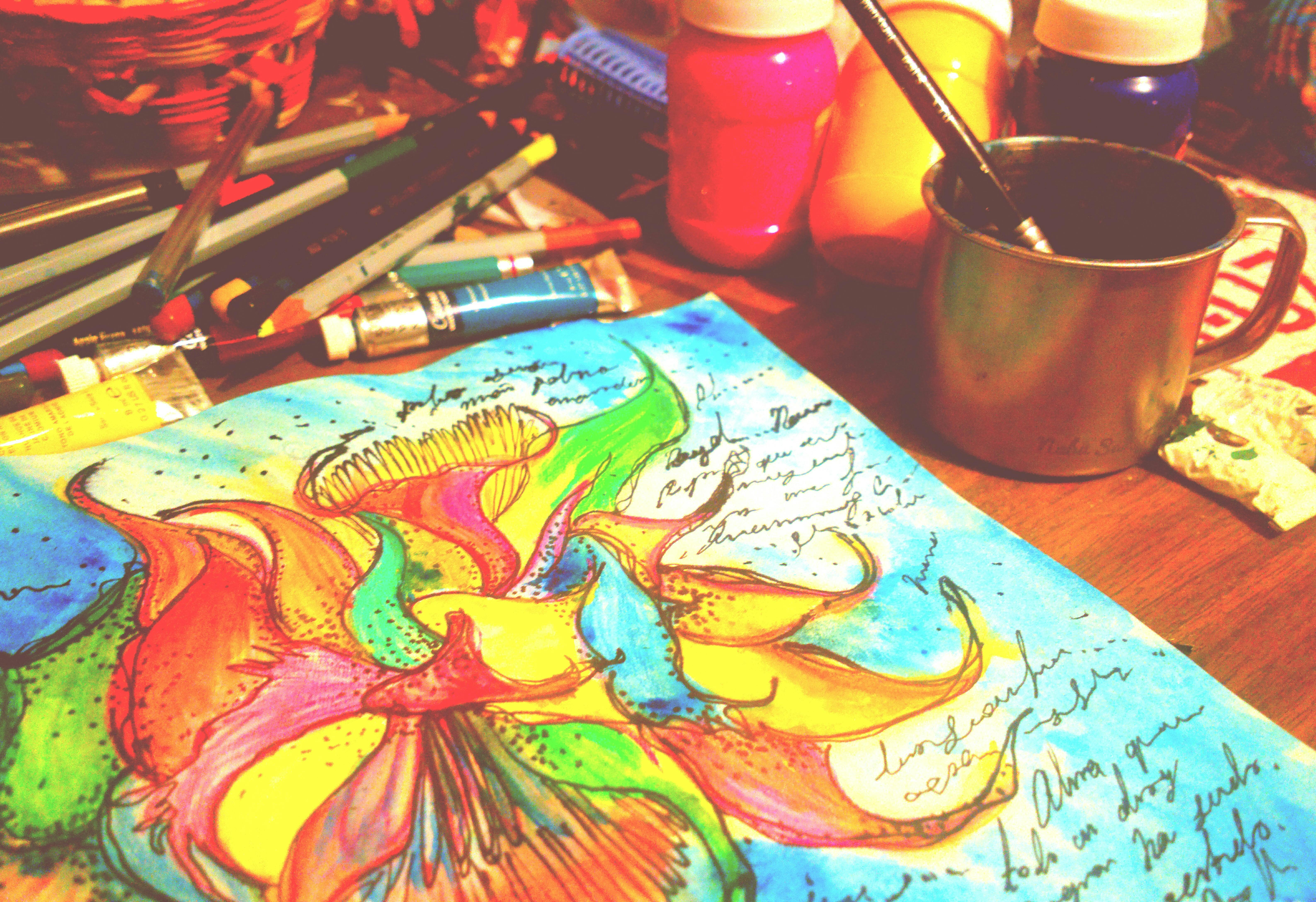 Free stock photo of art, art materials, draw