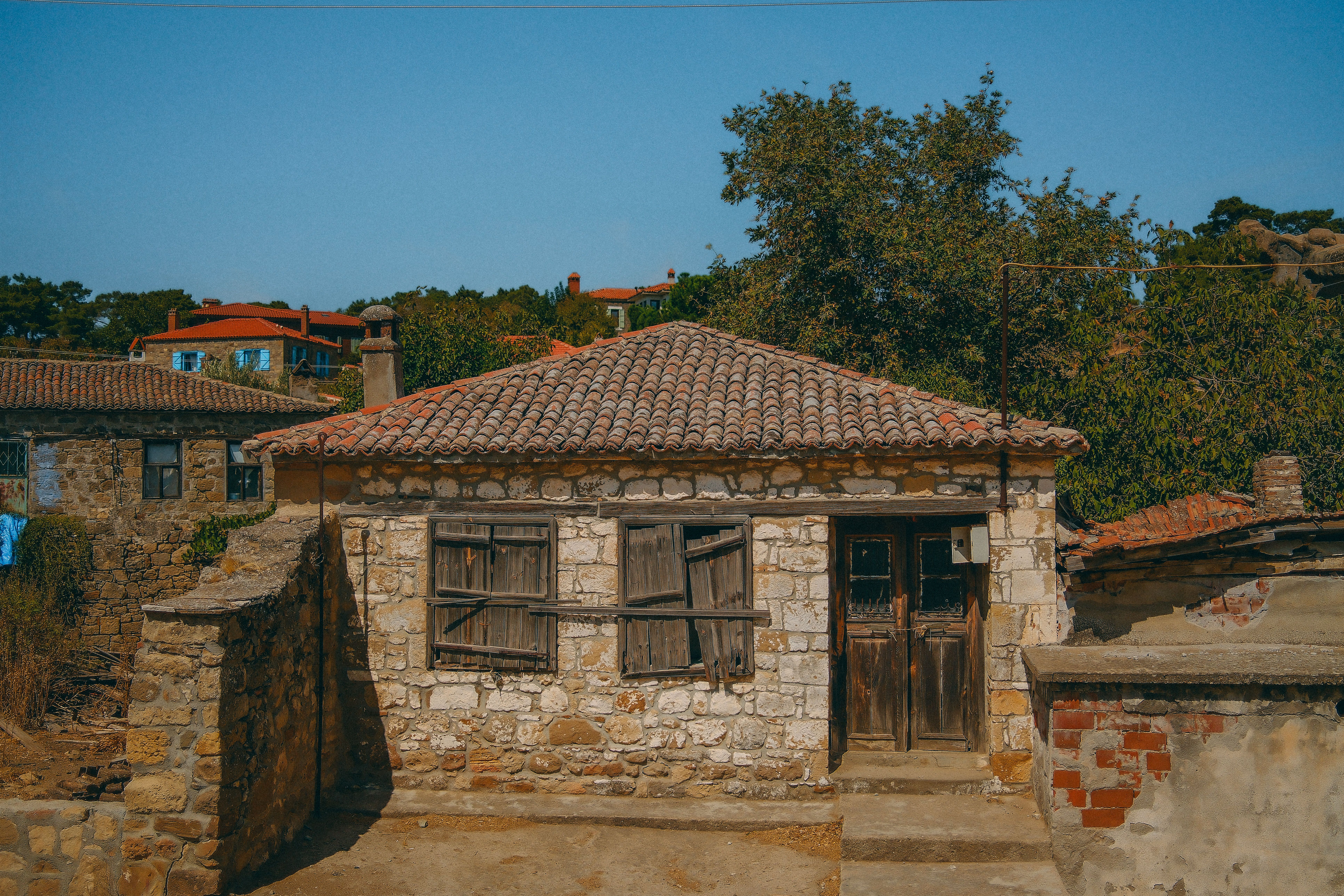 Rustic Stone House in Mediterranean Village · Free Stock Photo