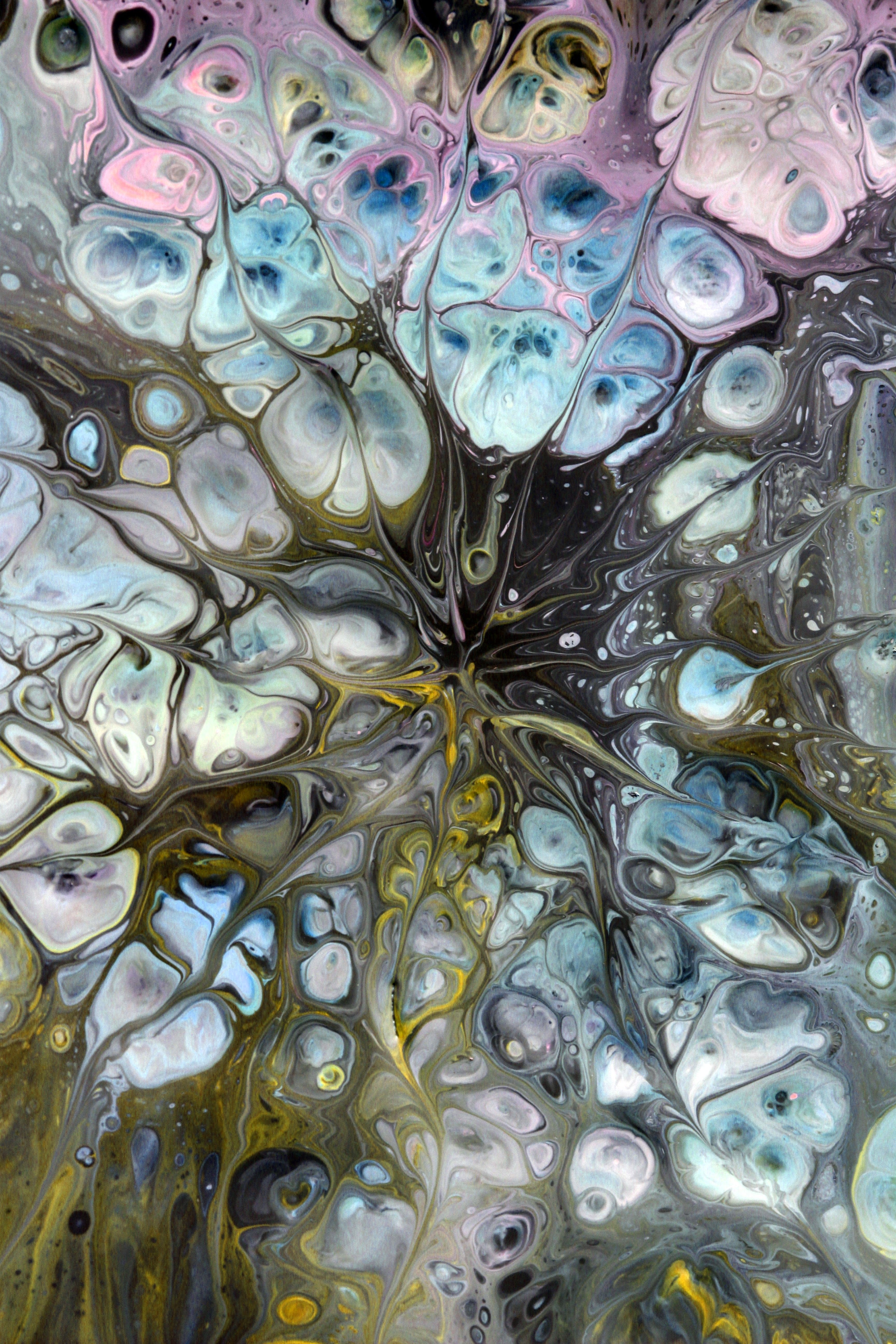 Vibrant abstract fluid art showcasing swirling color patterns.