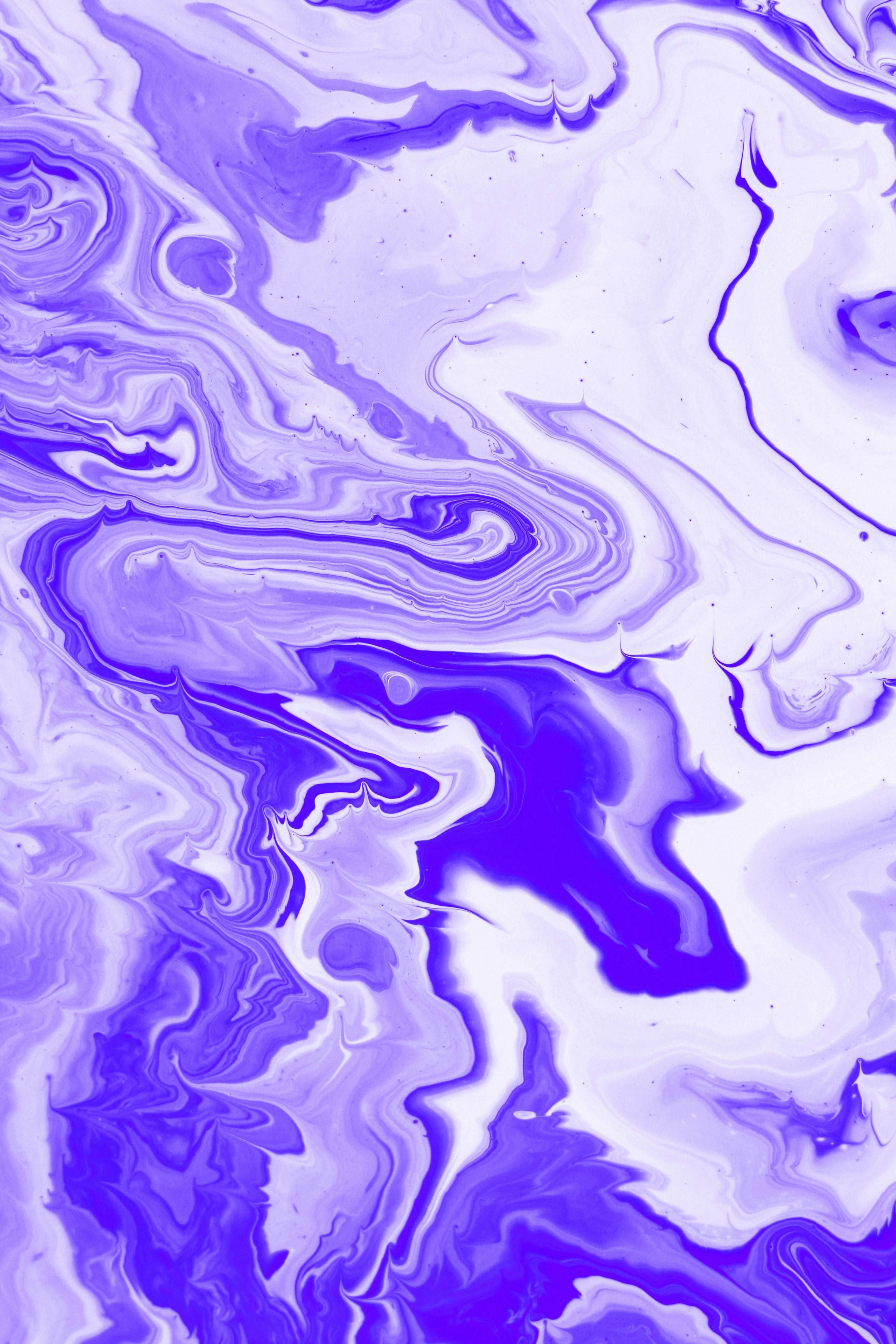 Vibrant Abstract Blue and White Marble Pattern