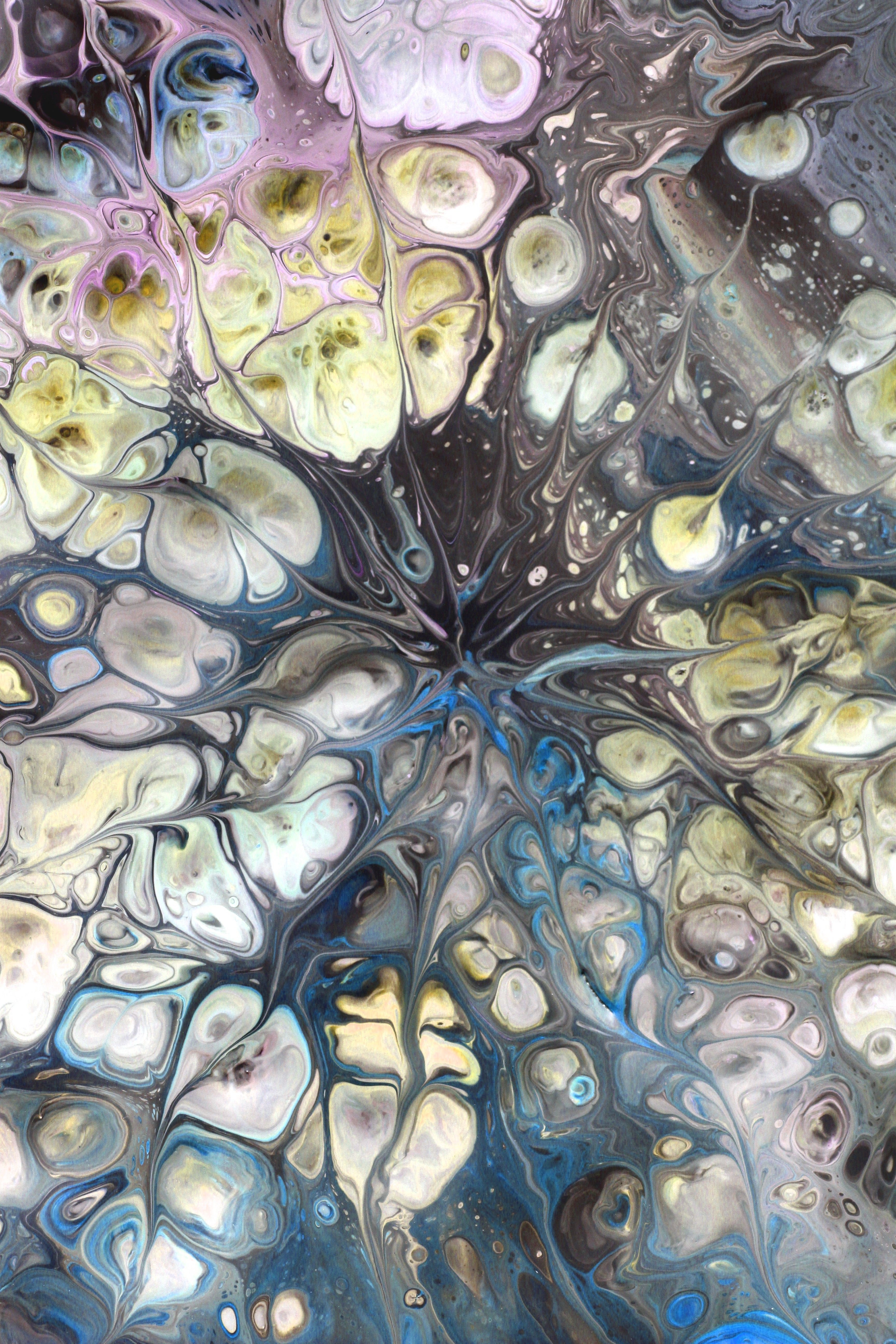 Abstract Fluid Art with Vivid Earthy Tones · Free Stock Photo