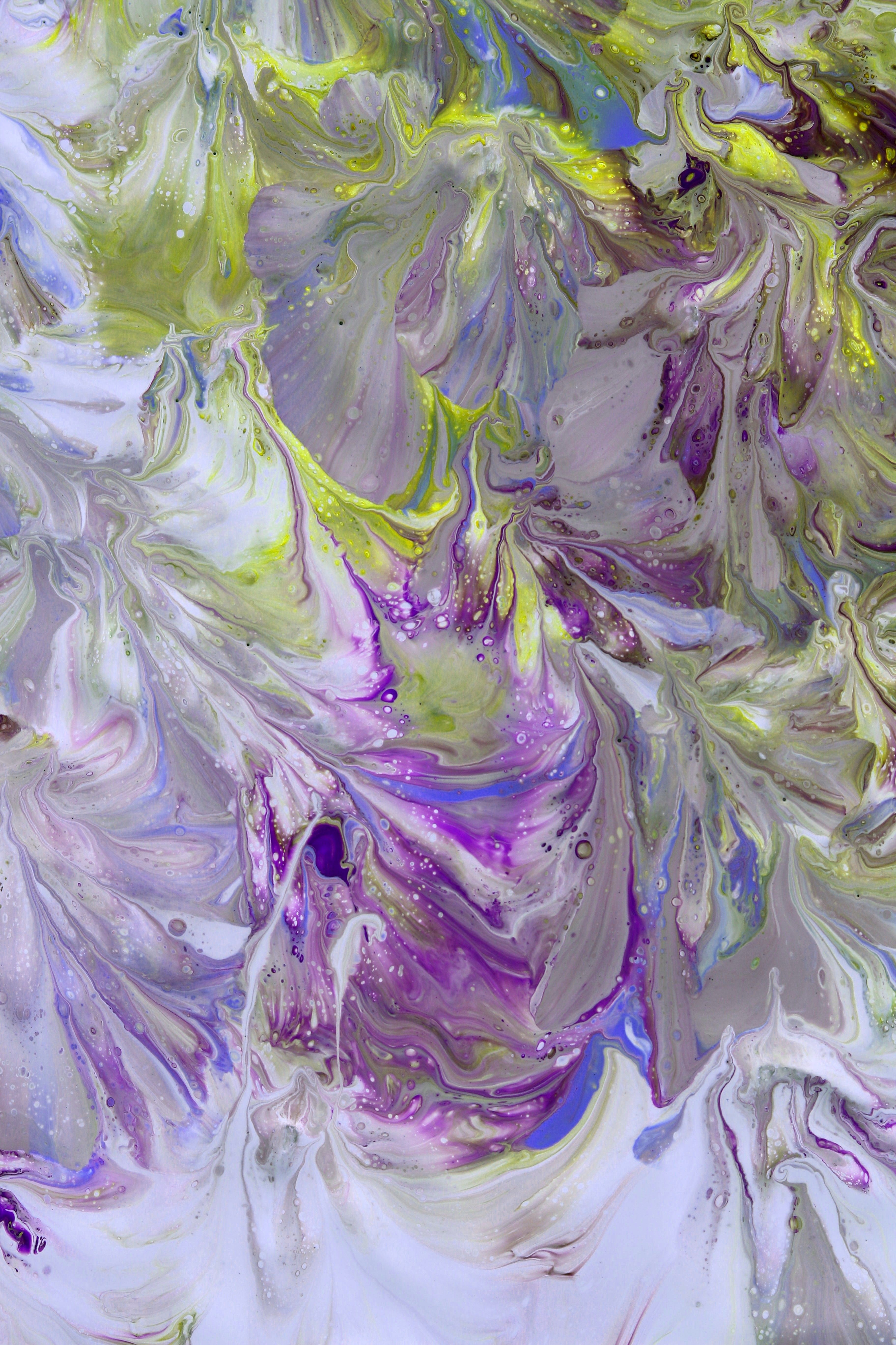 Vibrant Abstract Fluid Art Painting · Free Stock Photo