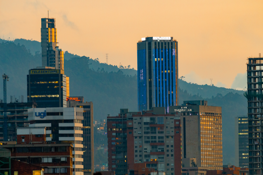 Monserrate funicular sunset — Bogotá