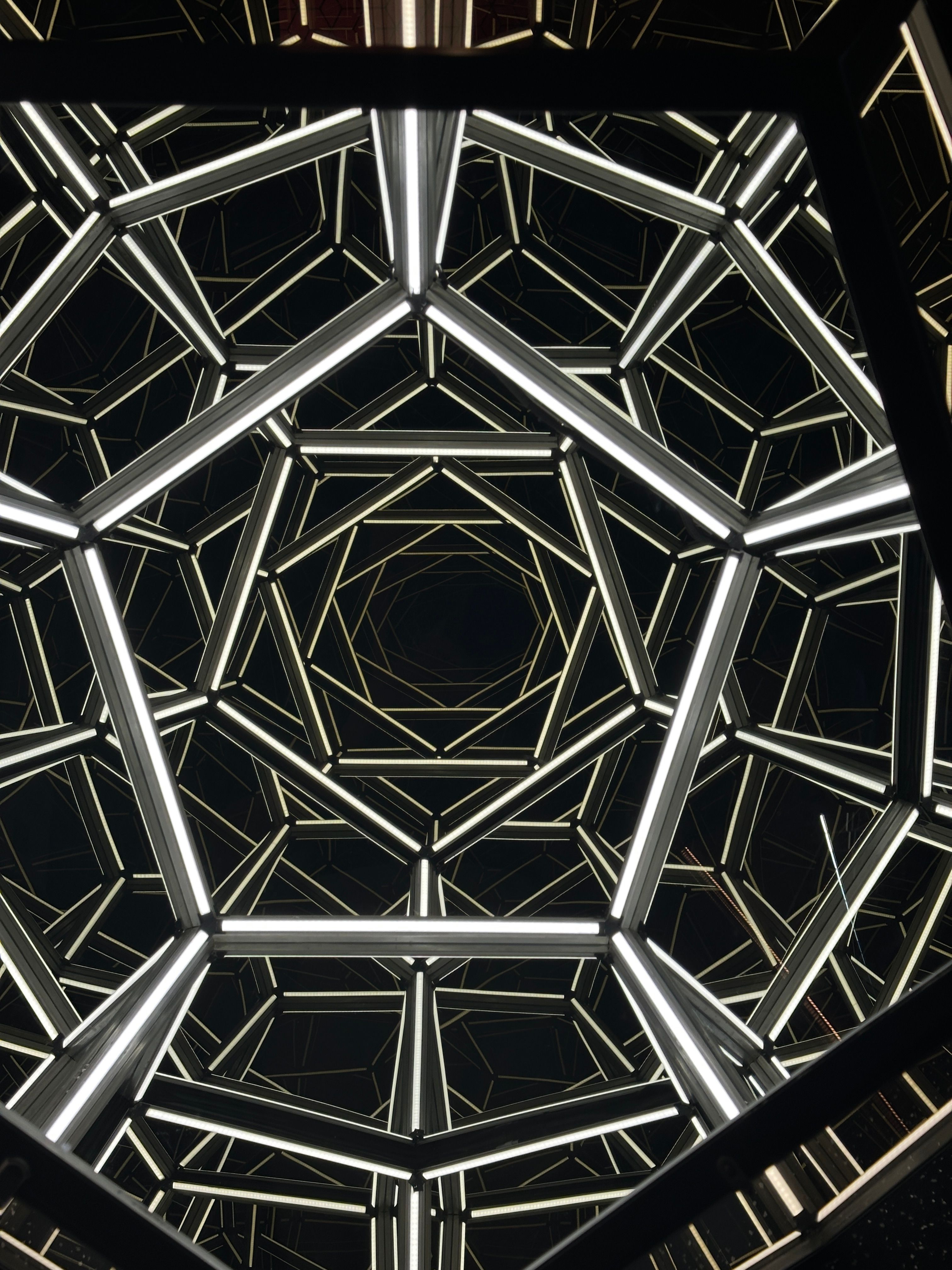 Geometric Light Installation in Zagreb · Free Stock Photo
