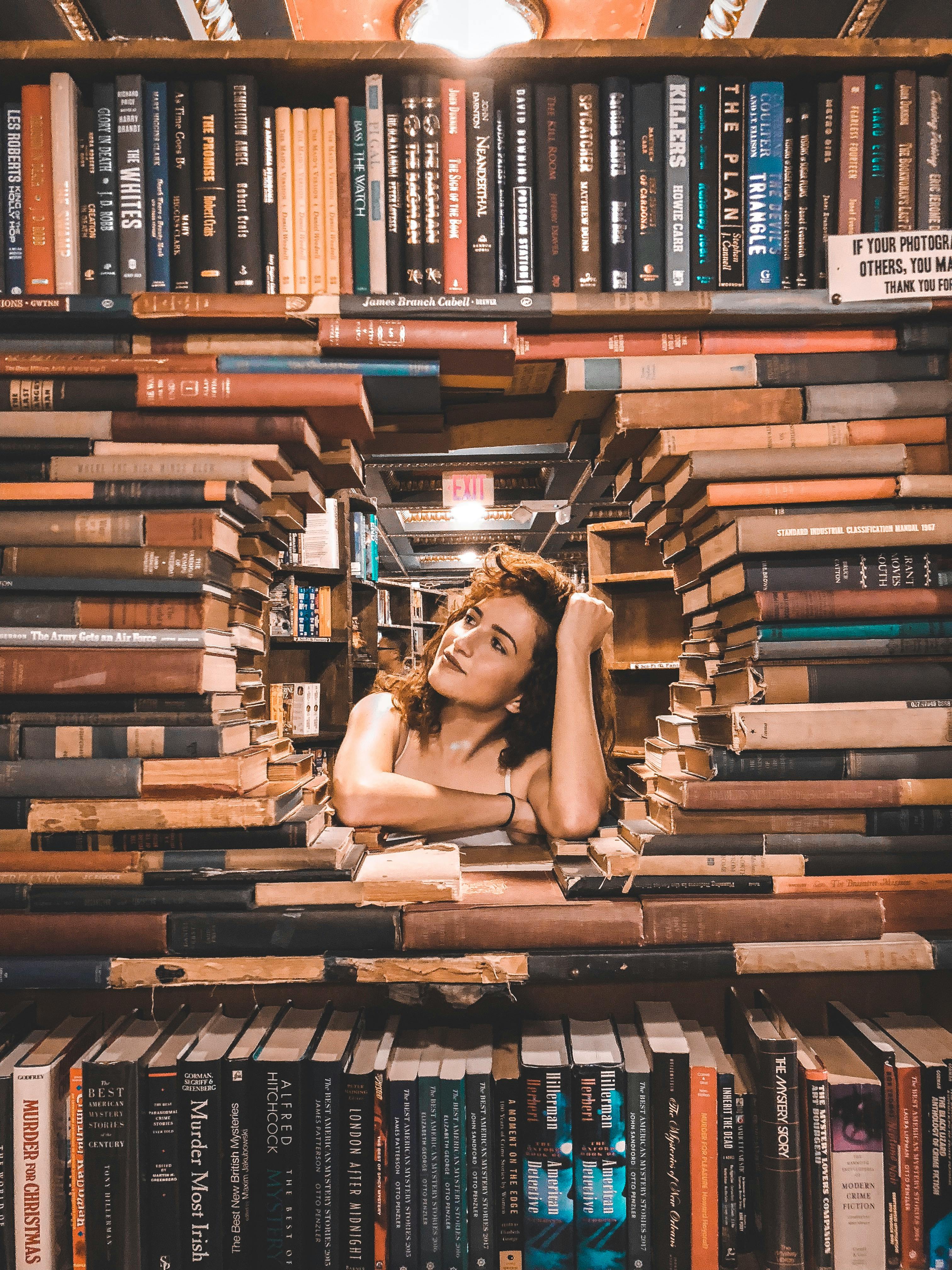 pile of books formed circle