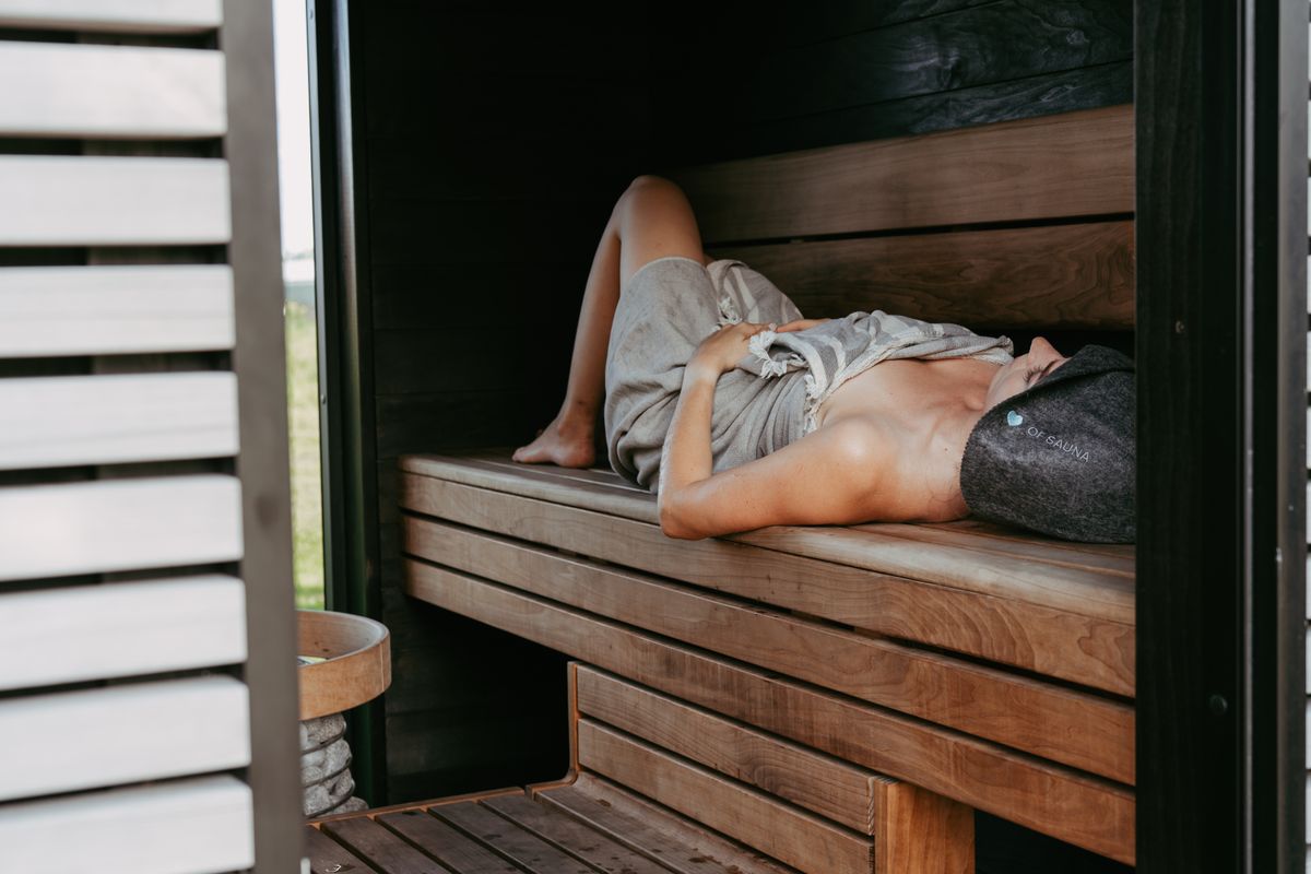 Infrared Sauna treatment at a MedSpa