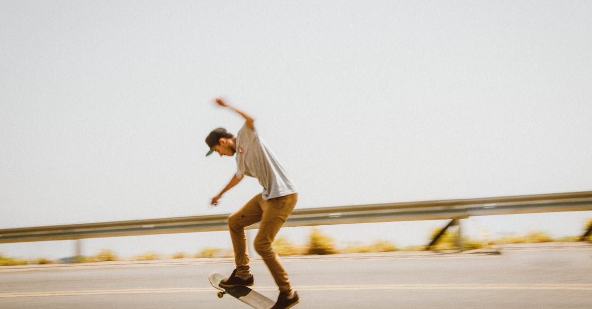 Man Doing Tricks on the Skateboard