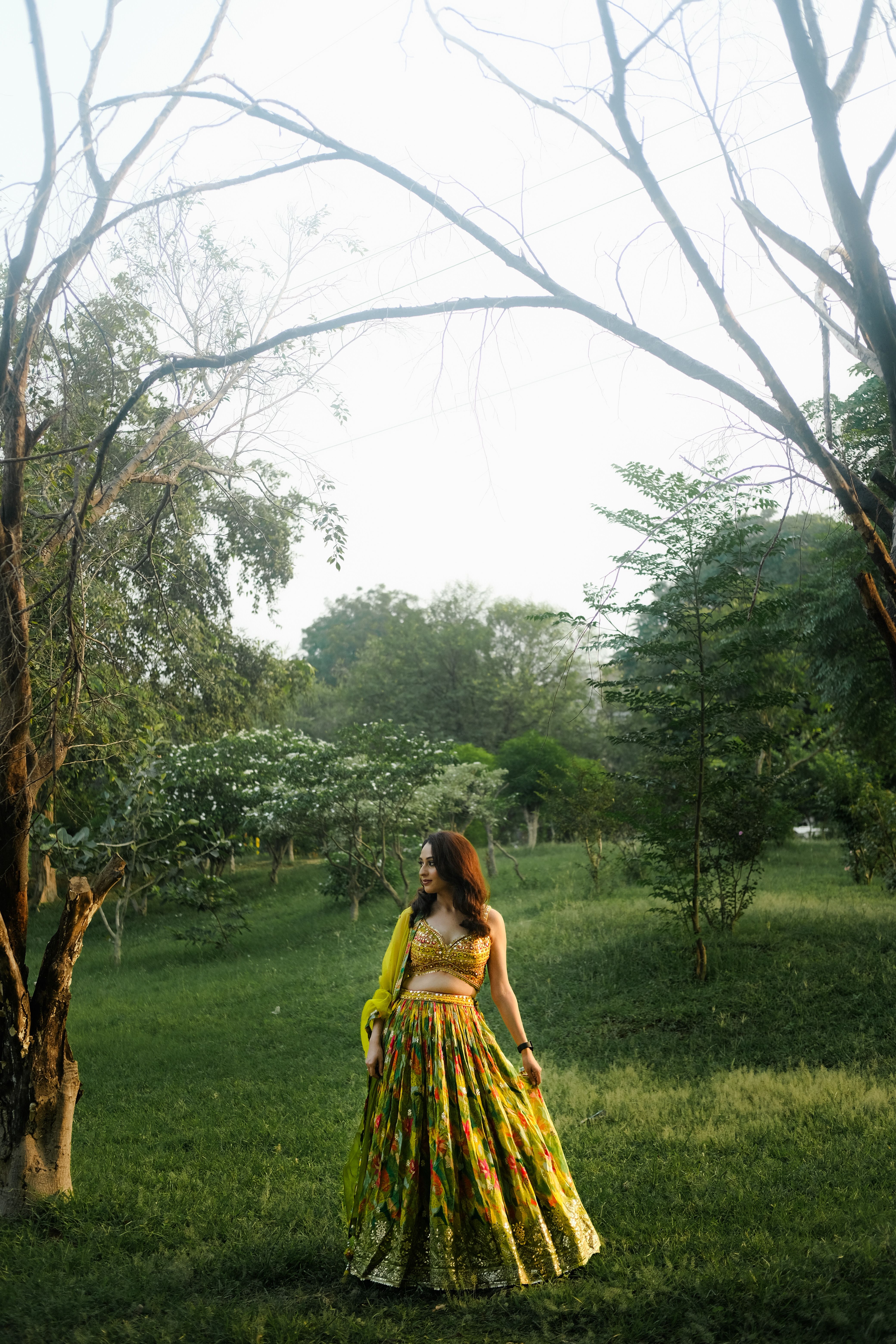 Indian Woman in Traditional Attire Outdoors · Free Stock Photo
