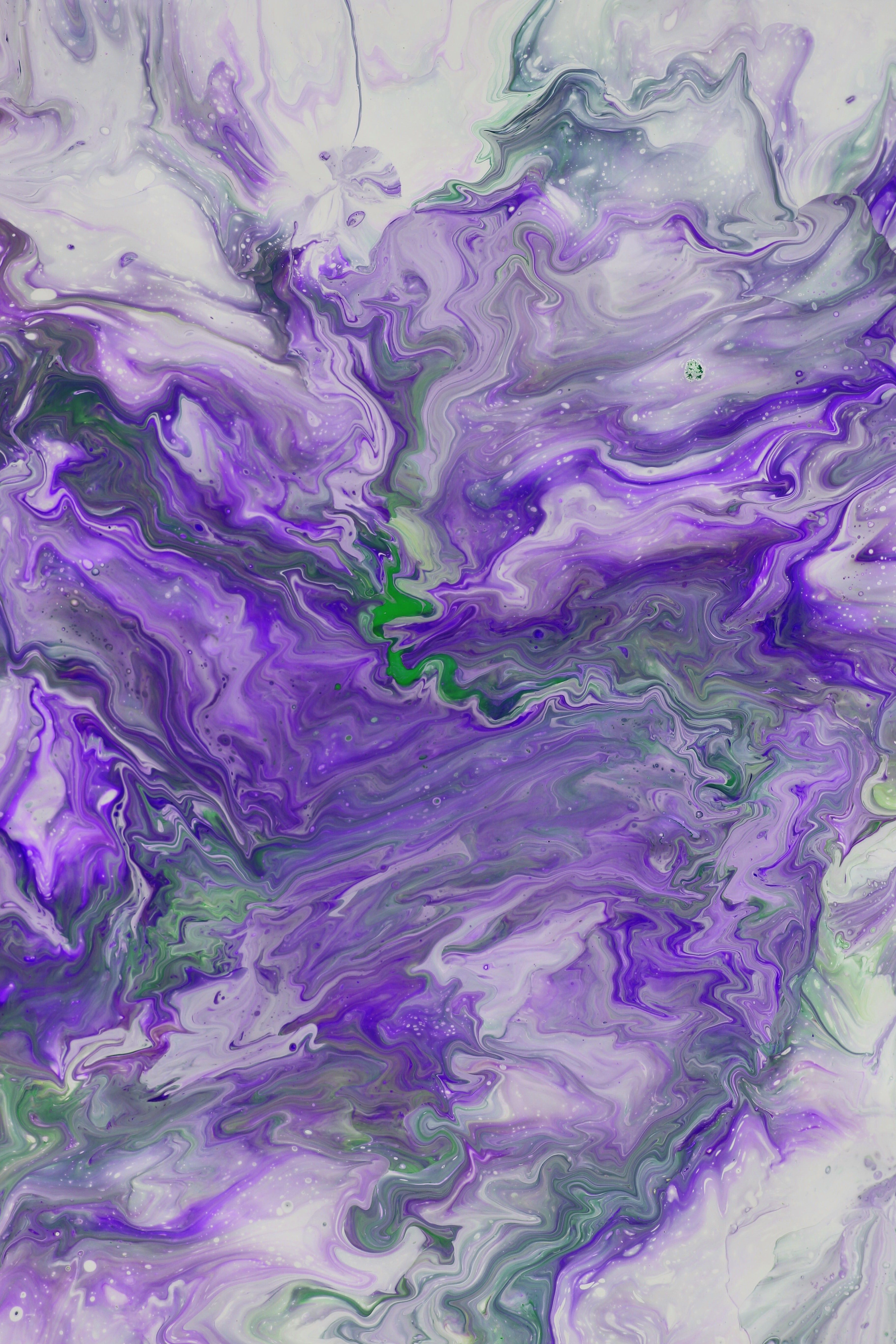 Purple and White Abstract Fluid Art in Guaratuba · Free Stock Photo