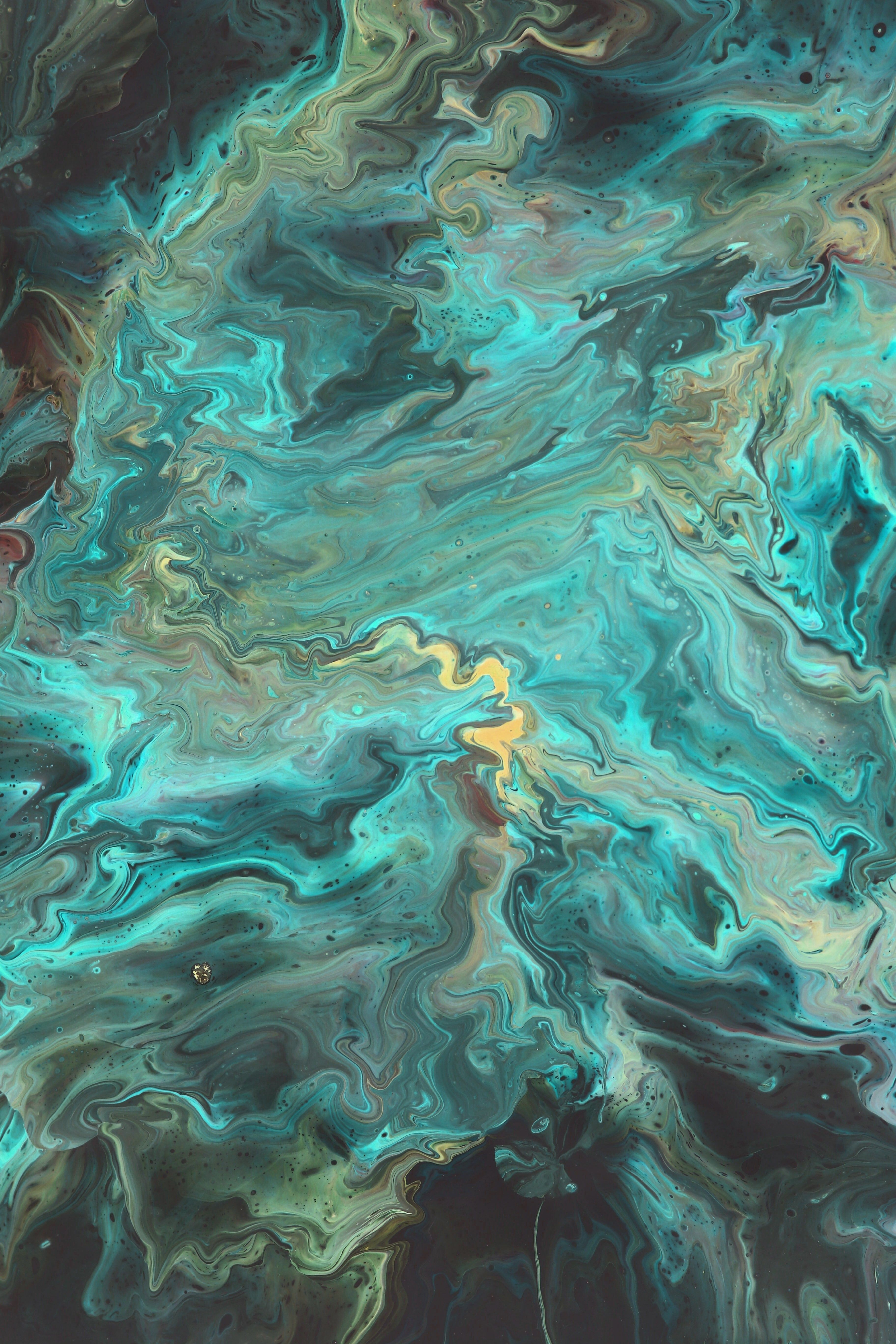 Colorful Abstract Paint Swirl Art · Free Stock Photo
