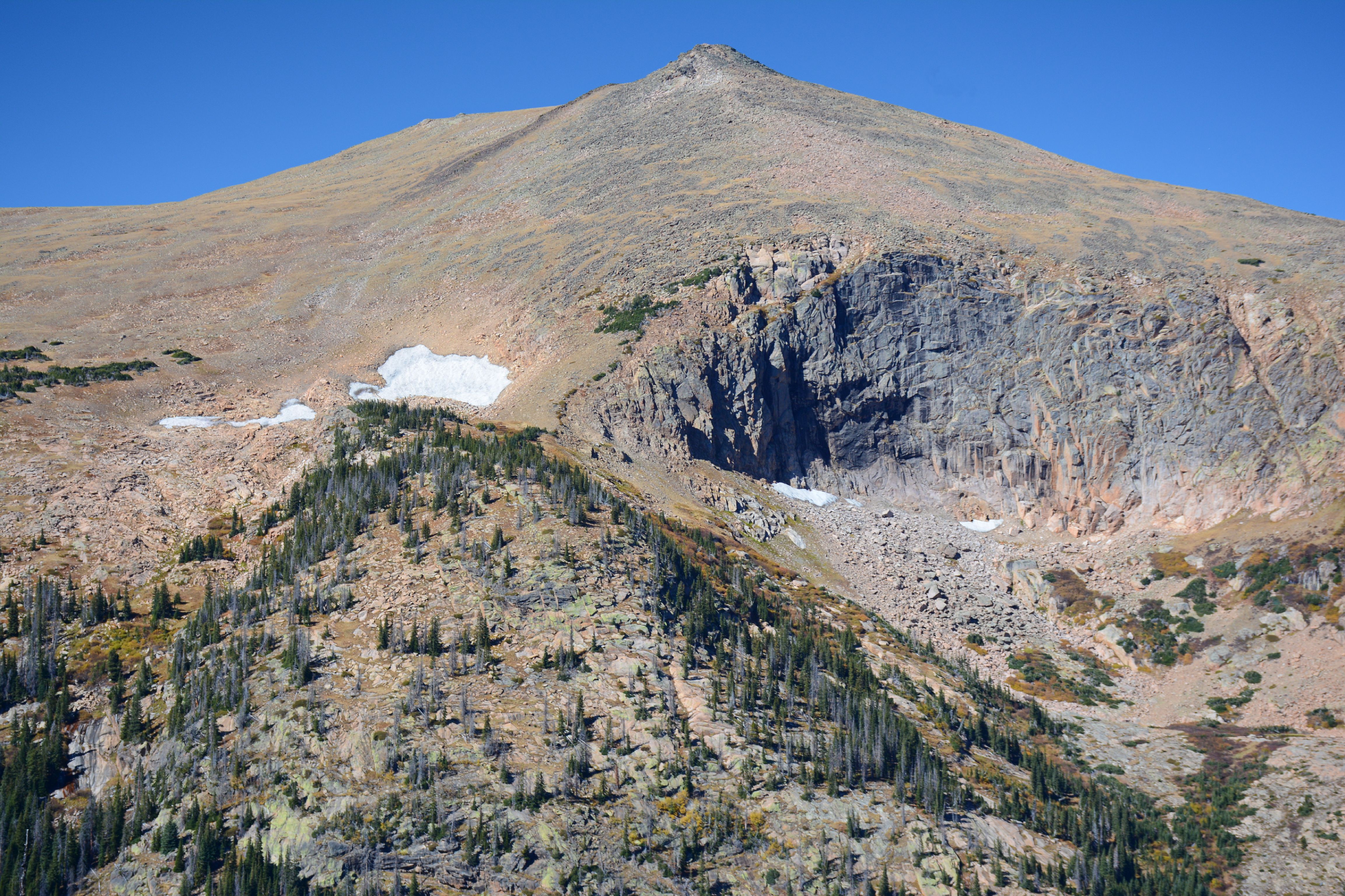 The high alpine tundra along Trail Ridge Road