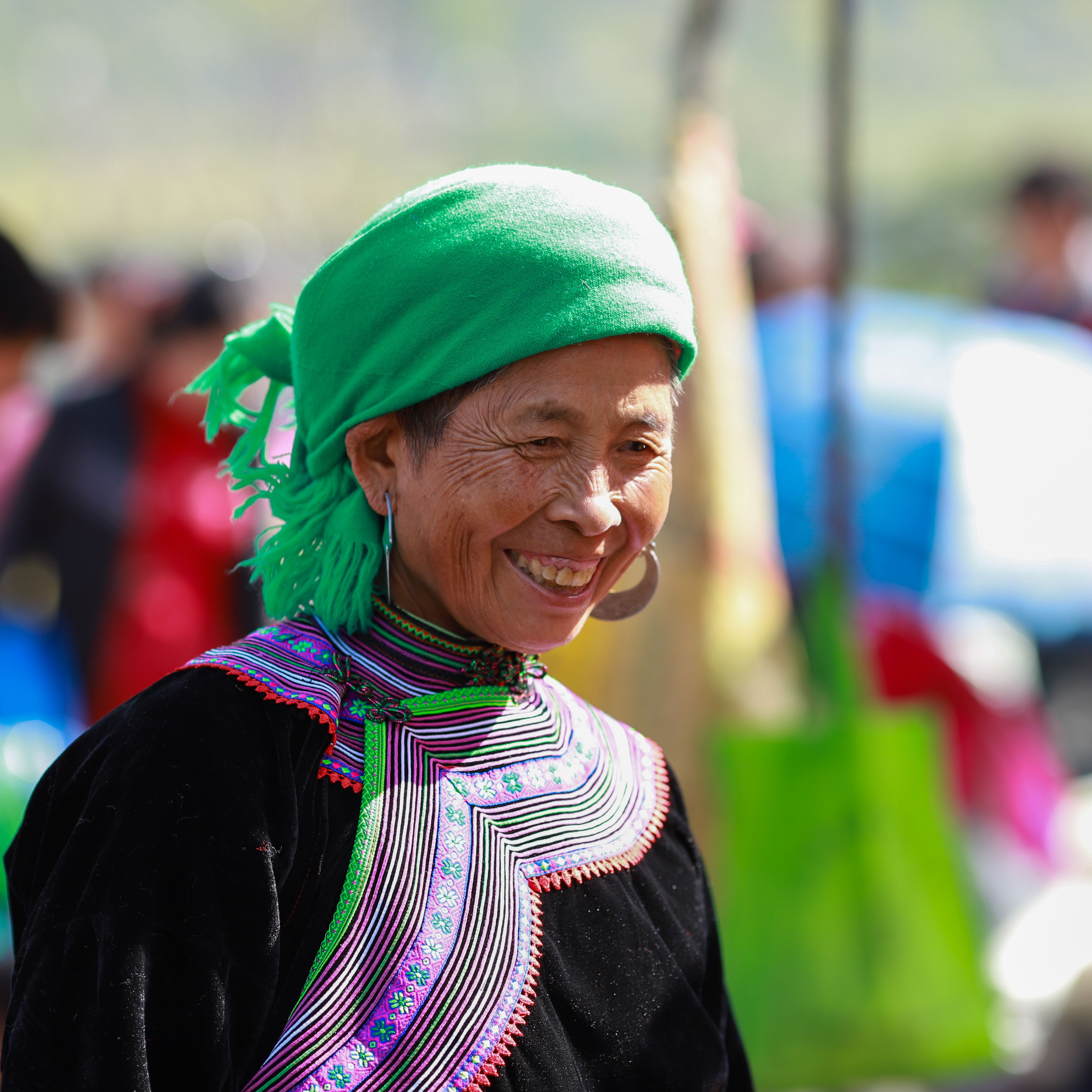 Portrait of Hmong Woman in Traditional Dress · Free Stock Photo