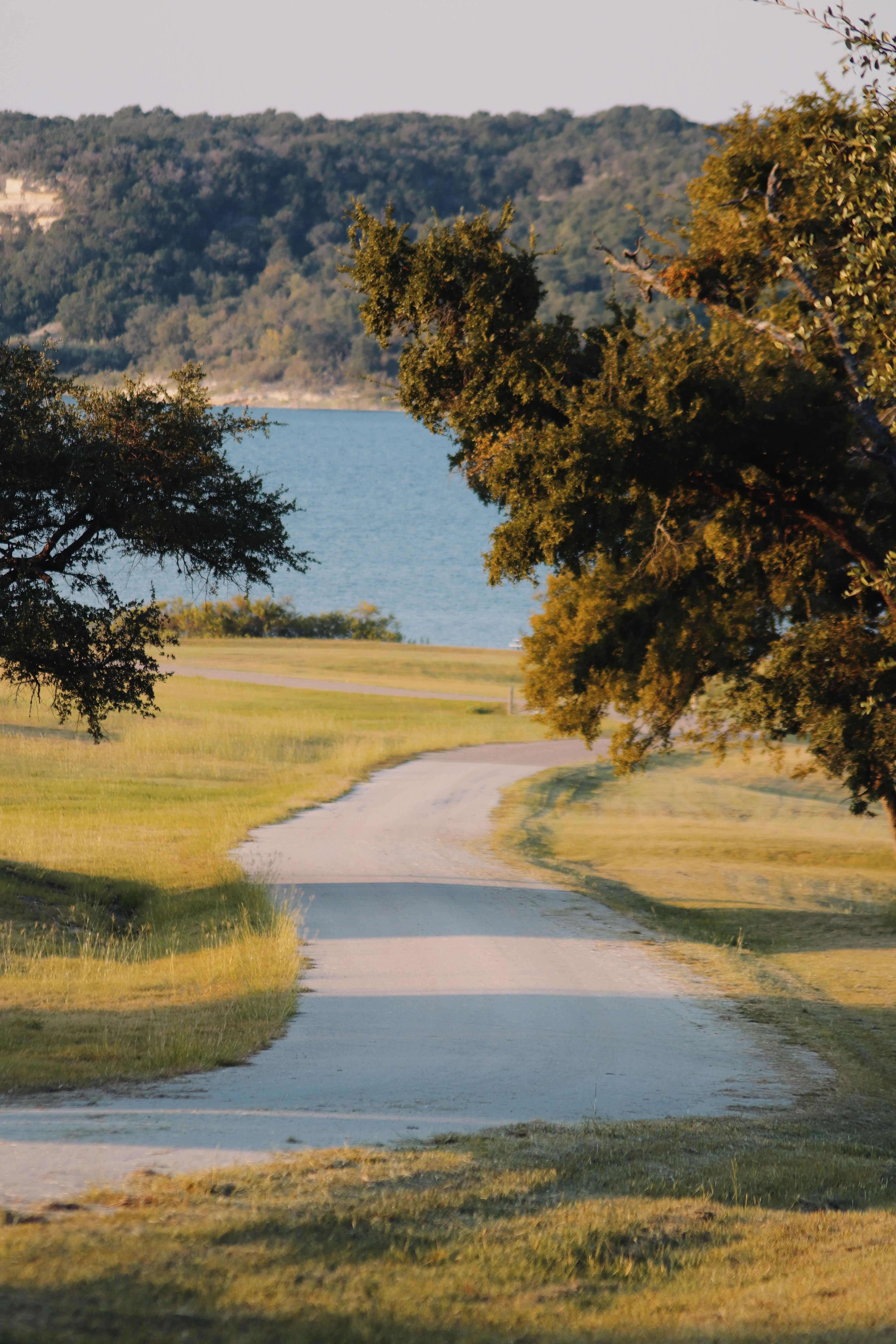 Serene Countryside Path Leading to Lakeside · Free Stock Photo