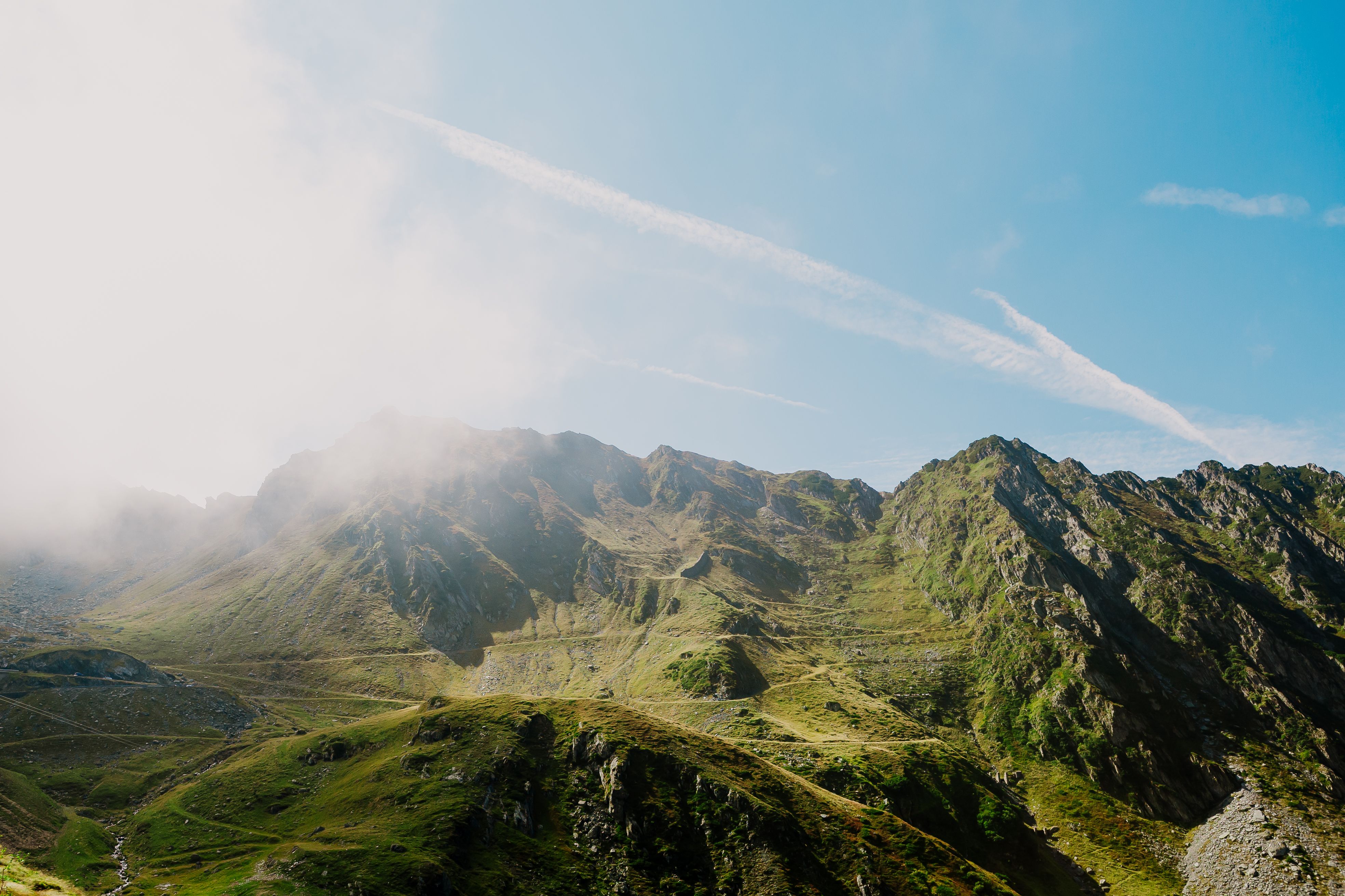 Majestic Mountain Range Under Clear Sky · Free Stock Photo