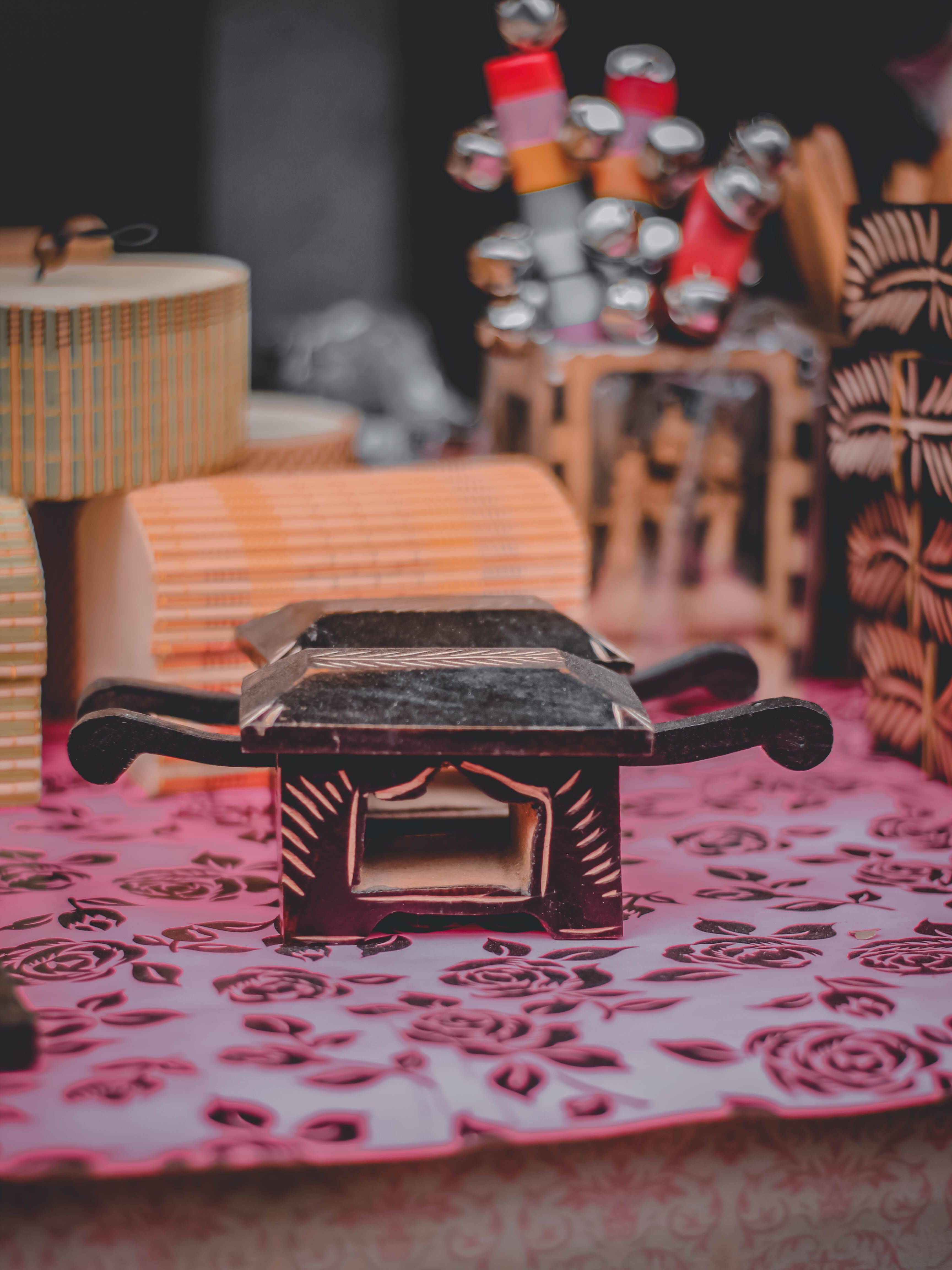 Handcrafted Traditional Designs on Display · Free Stock Photo