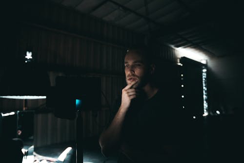 Man in Black Shirt