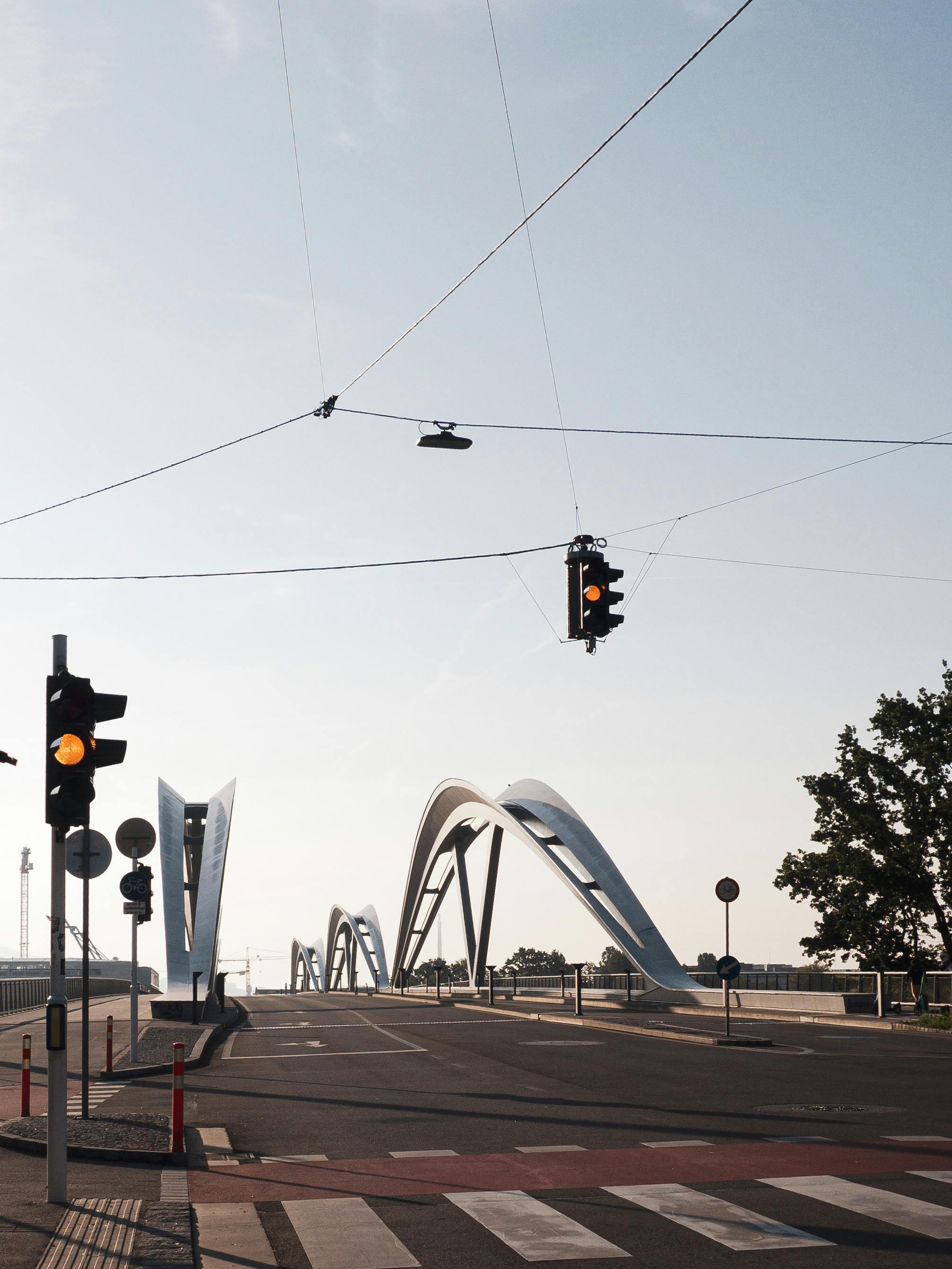 Modern Bridge in Linz, Austria at Daytime · Free Stock Photo