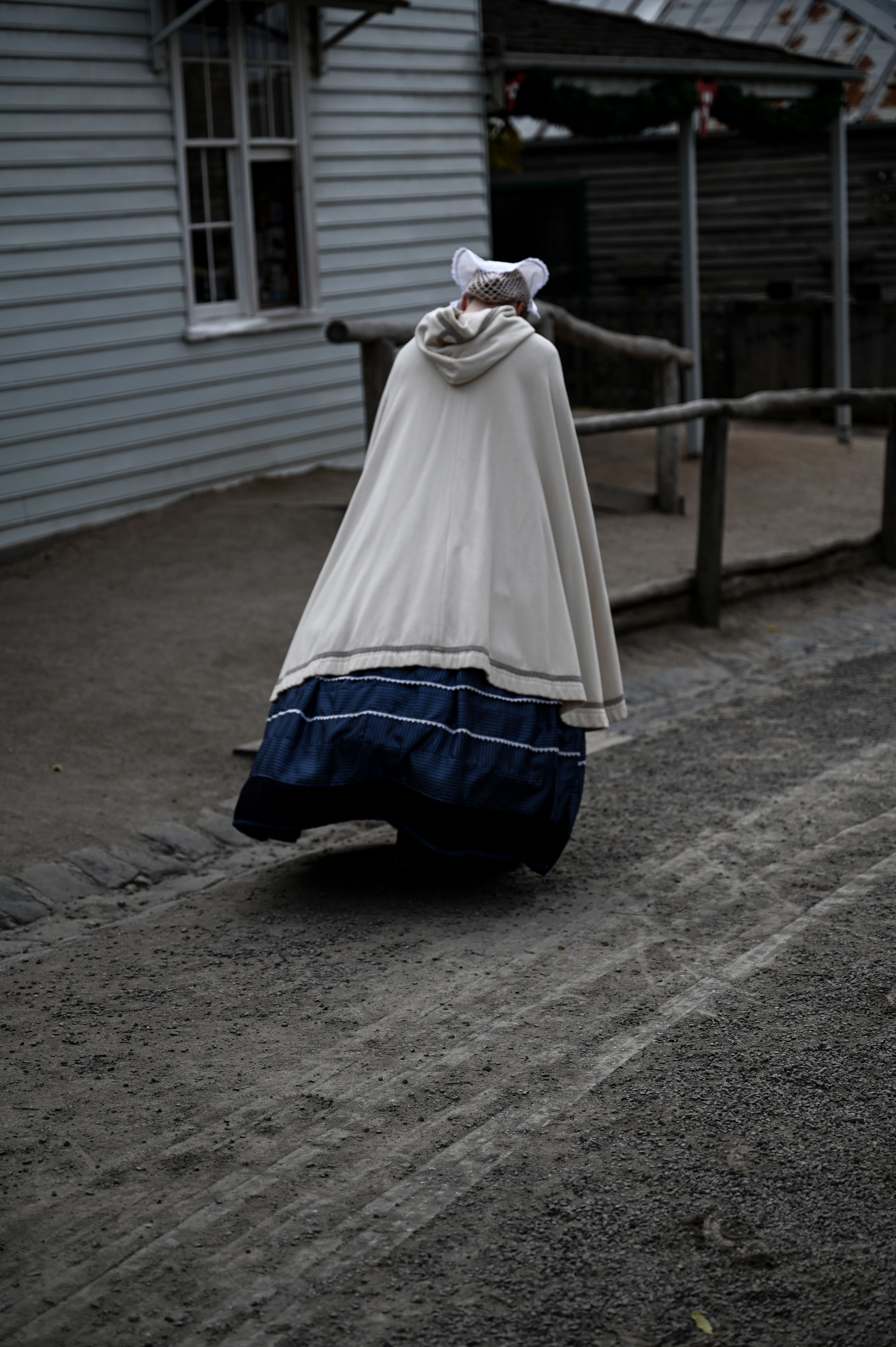 Victorian-Era Woman in Historical Village · Free Stock Photo