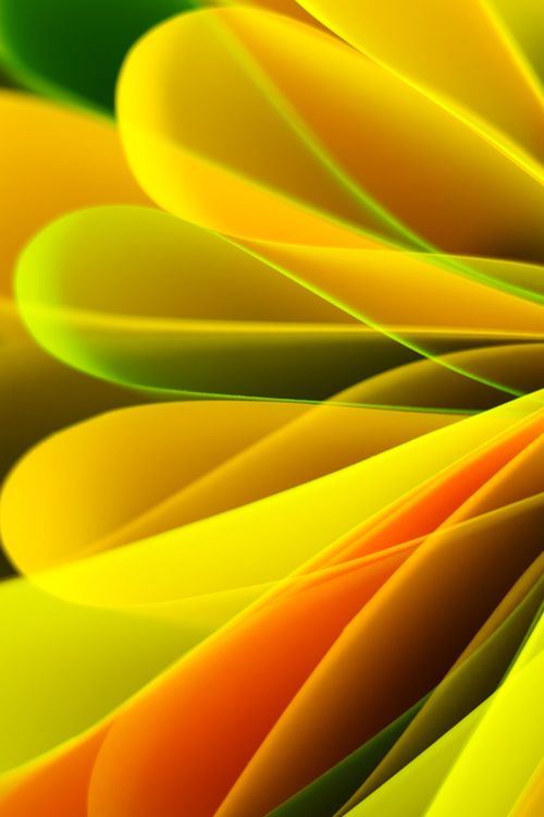 Free A dynamic abstract design featuring a vibrant blend of yellow, orange, and green gradients. Stock Photo