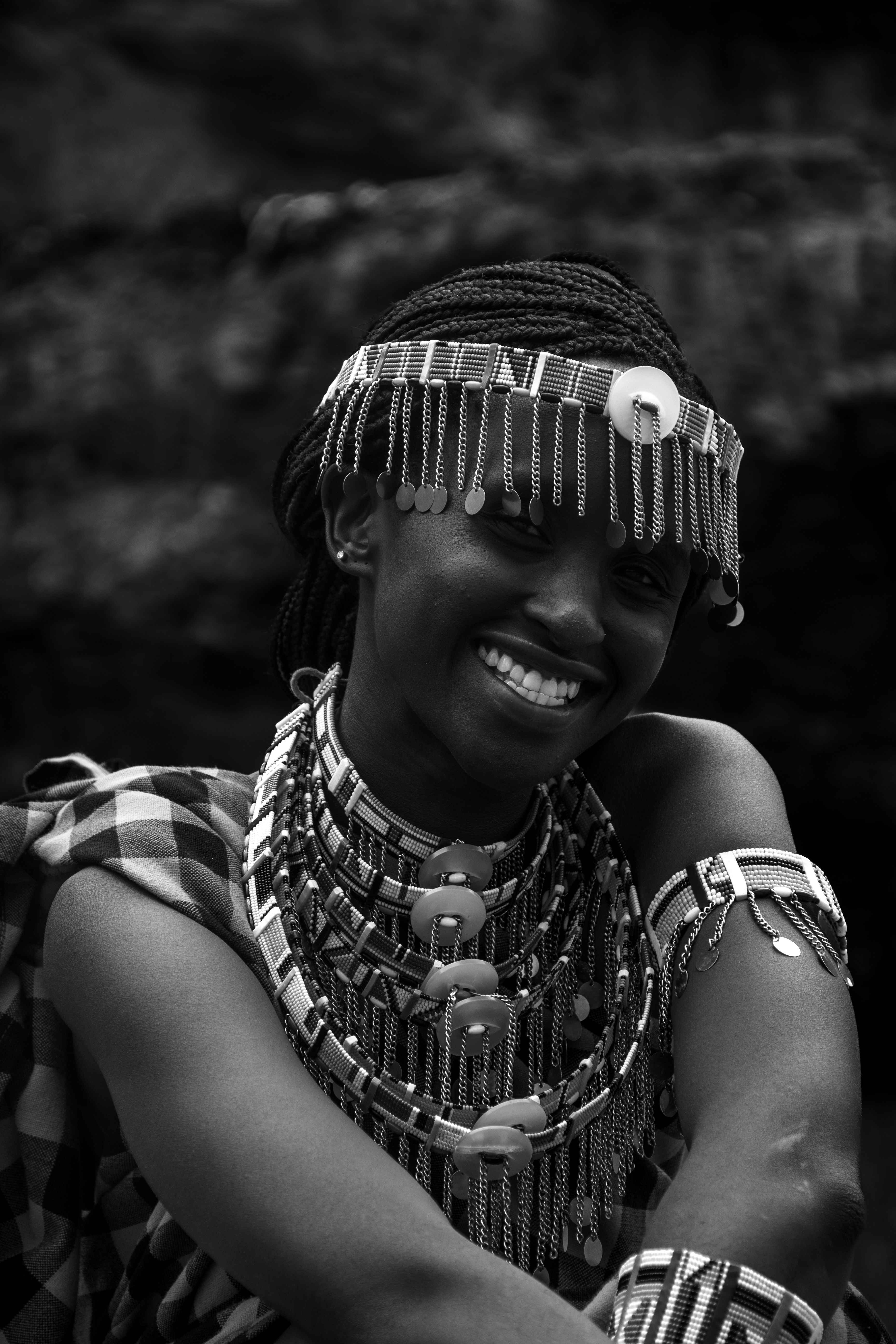 Portrait of Smiling Woman in Traditional Attire · Free Stock Photo