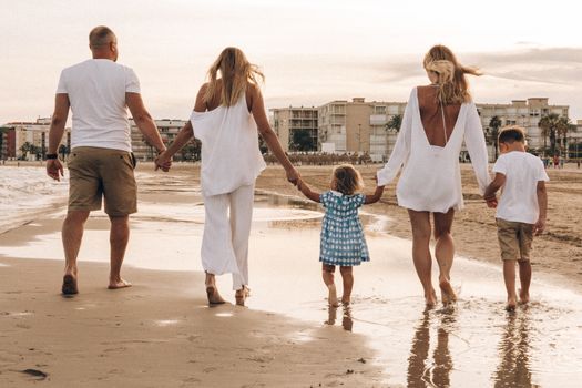 family beach