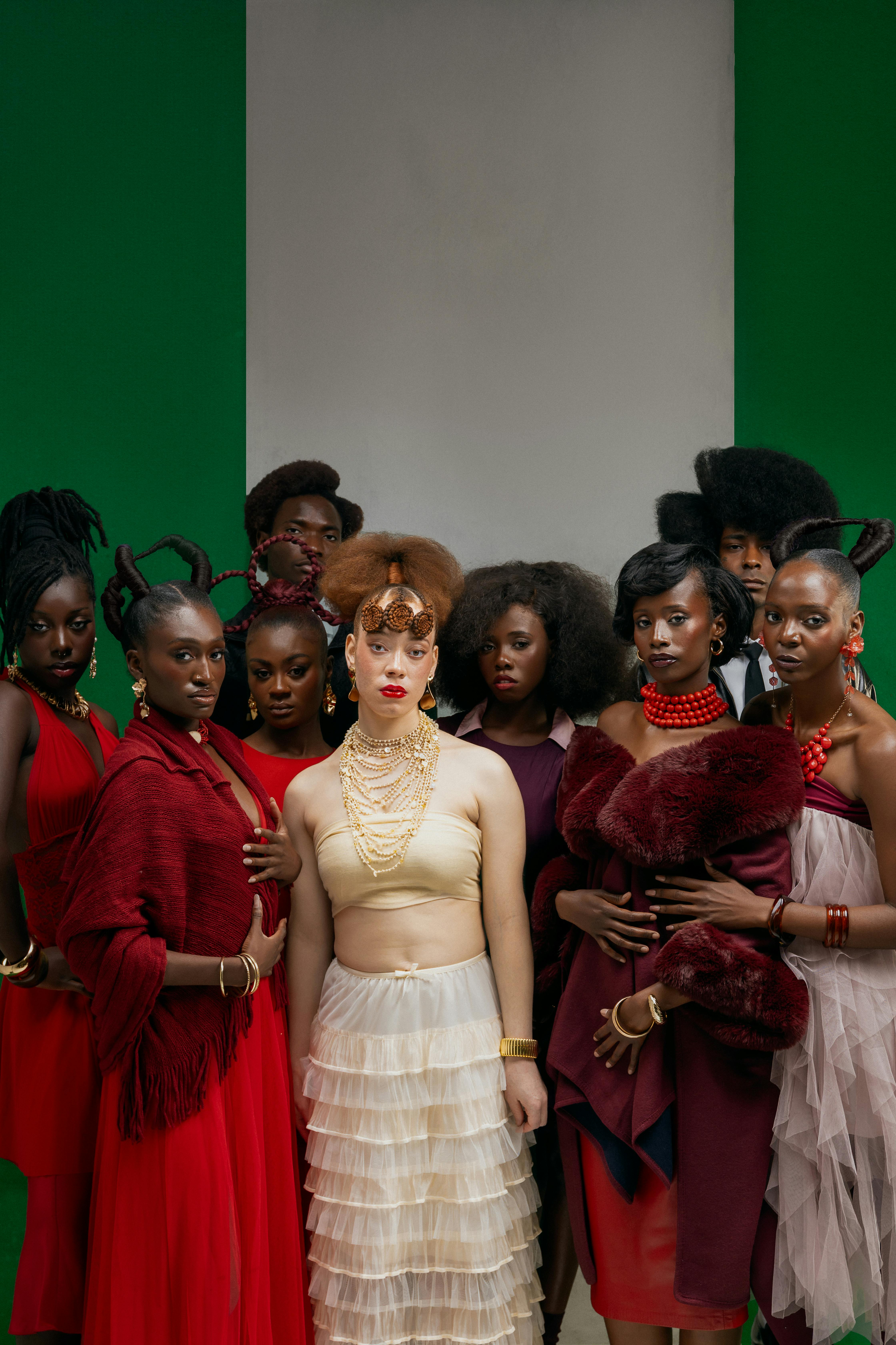 Zadarmo Rozmanitý Módny Portrét S Elegantným štýlom Fotka z fotobanky