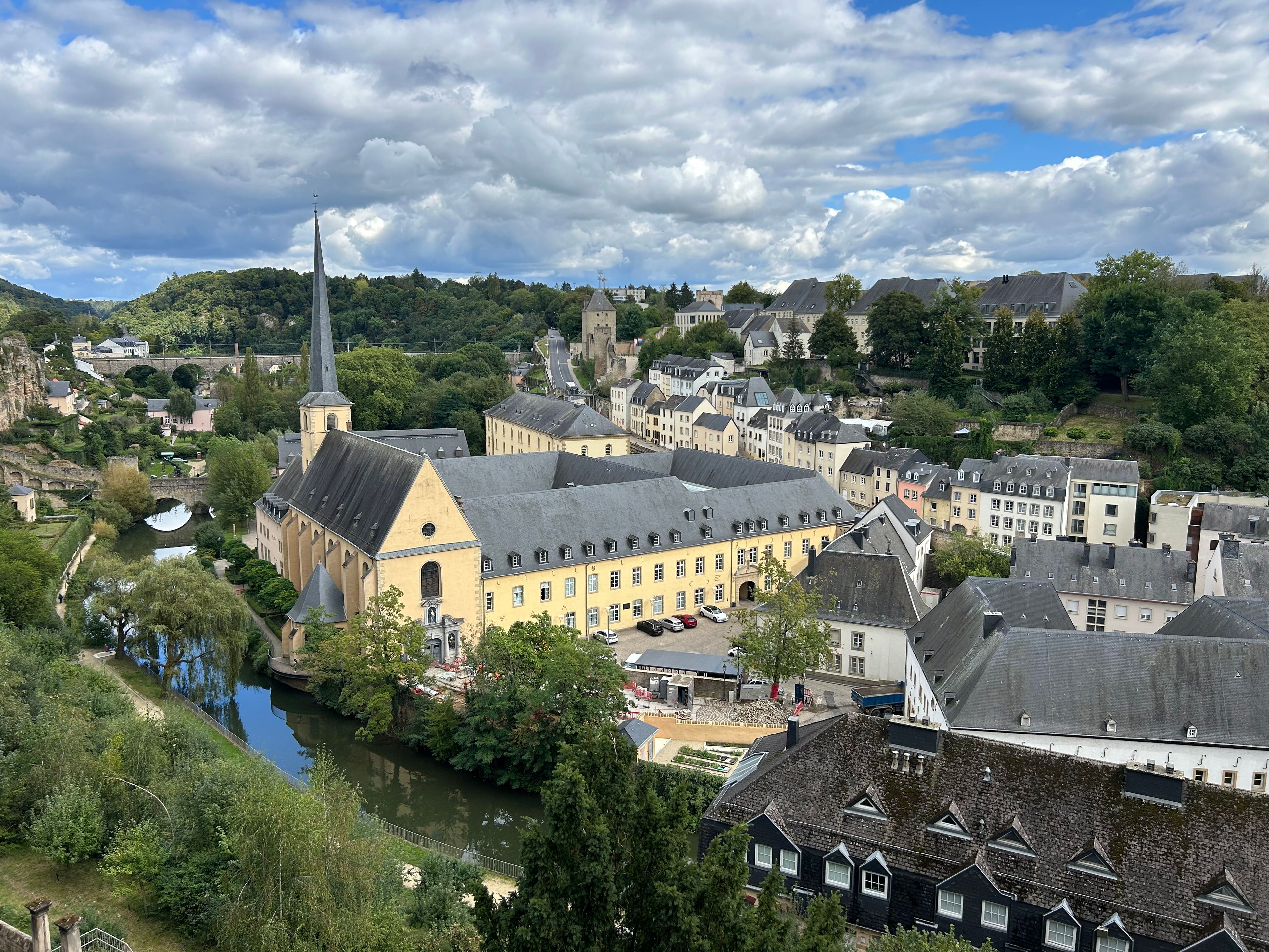 Luxembourg City Grund district gorge