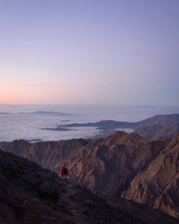 Trek to Toubkal Summit Atlas mountains