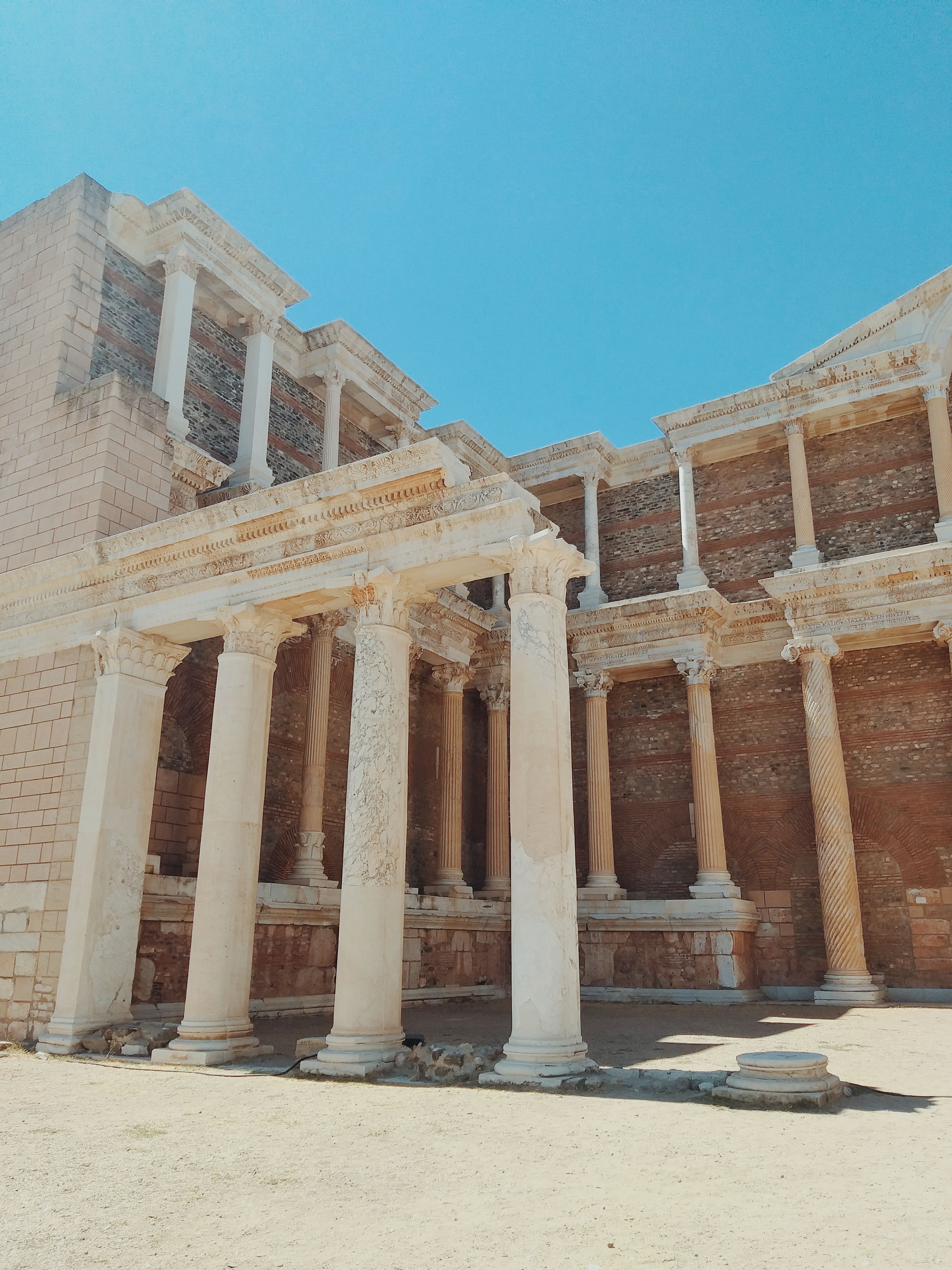 Ancient Roman Theater Ruins in Manisa, Türkiye · Free Stock Photo