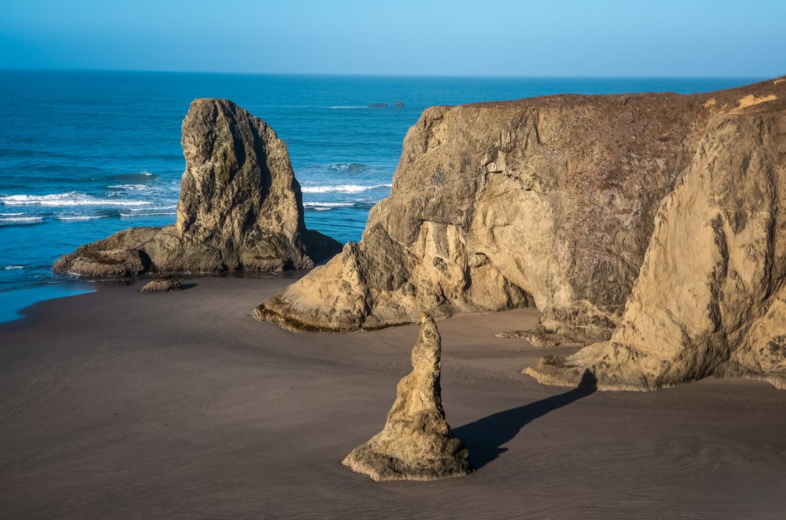 Coastel Rocks Dramatic Coastal Rock Formations at Beach · Free Stock Photo