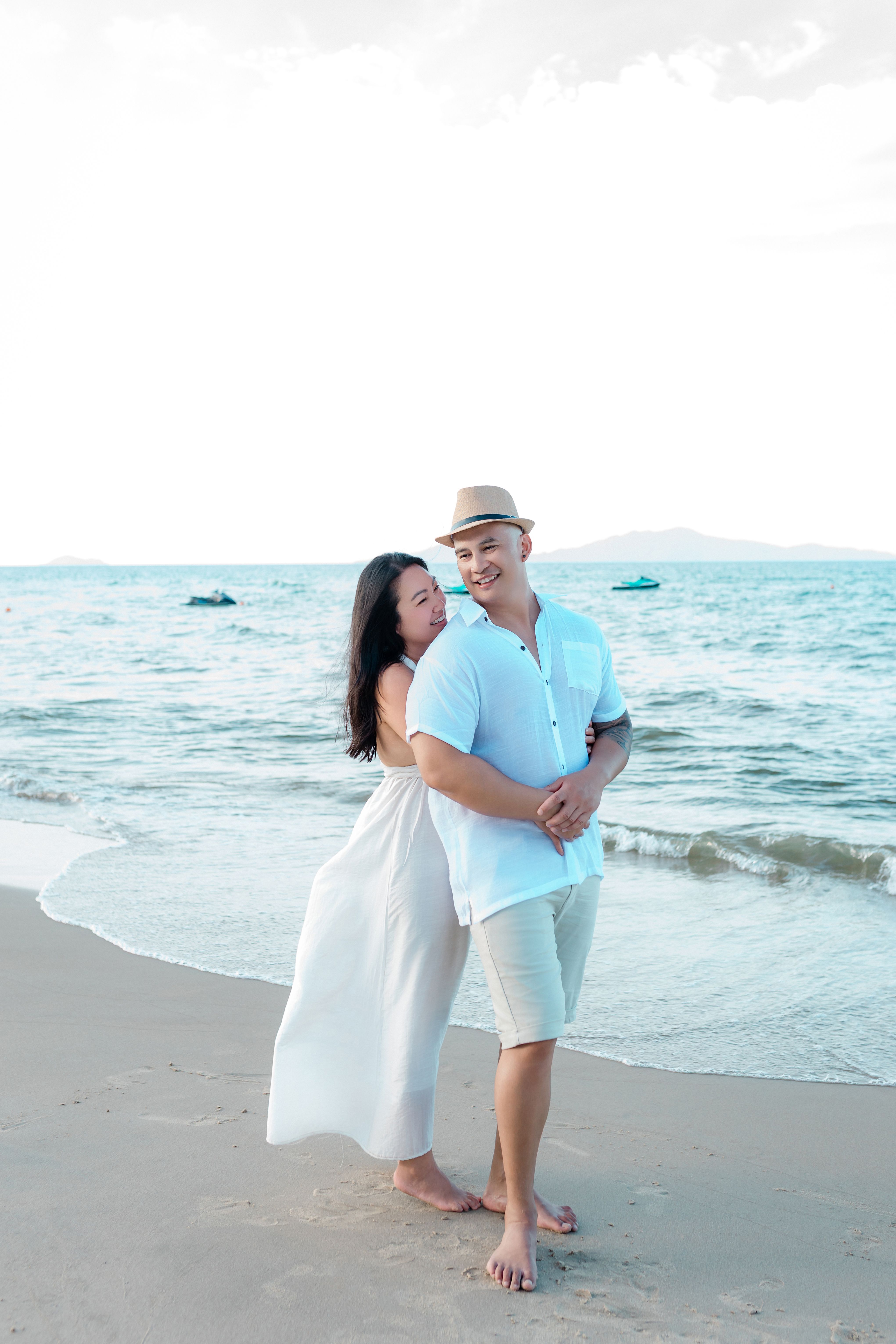 couple dress beach Romantic on Hội An at Sunset · Free Stock Photo A-line Spaghetti strap Sweetheart Web Collection: Races Sale Size:44