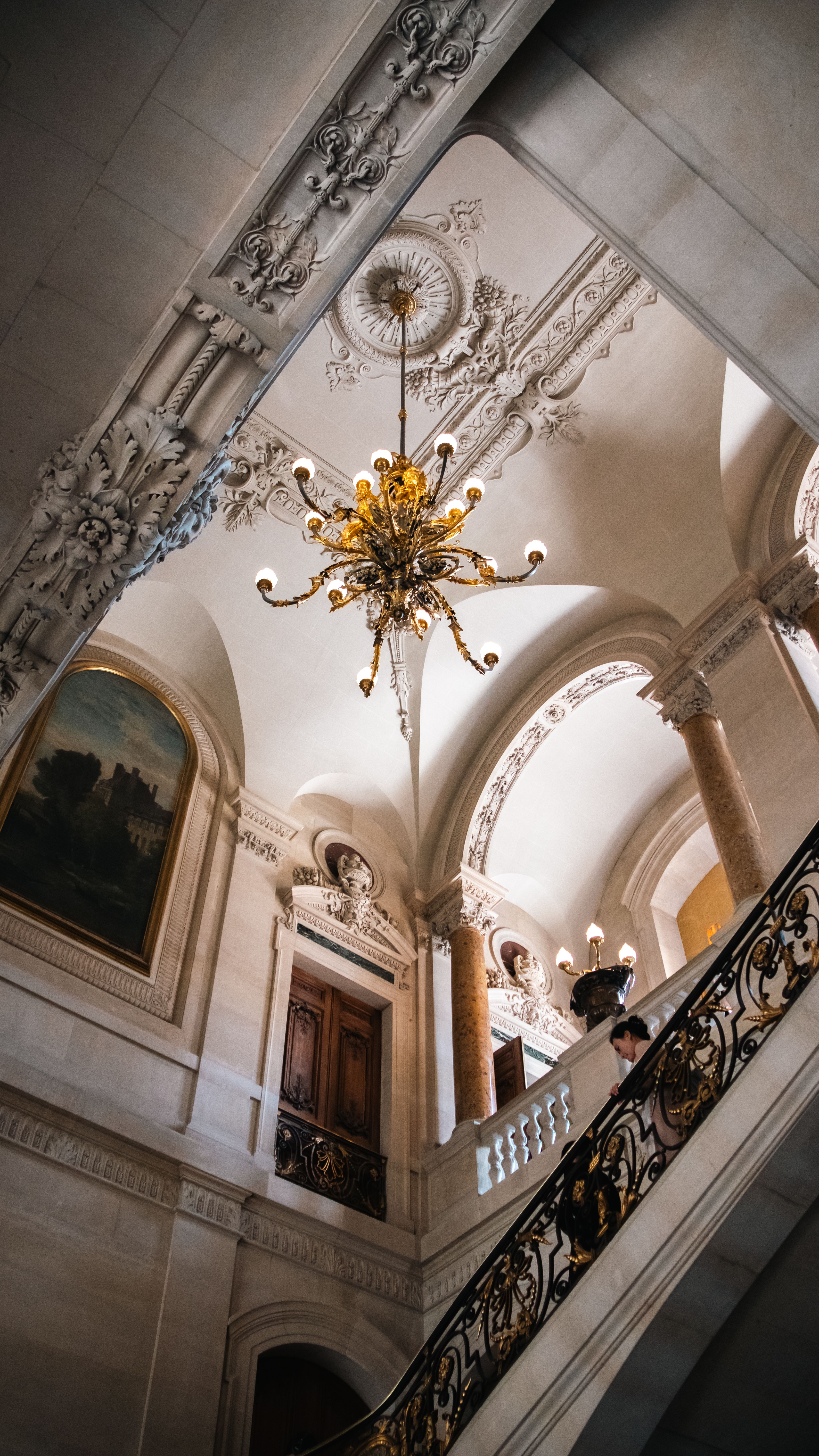 Elegant Interior of Historic Parisian Building · Free Stock Photo