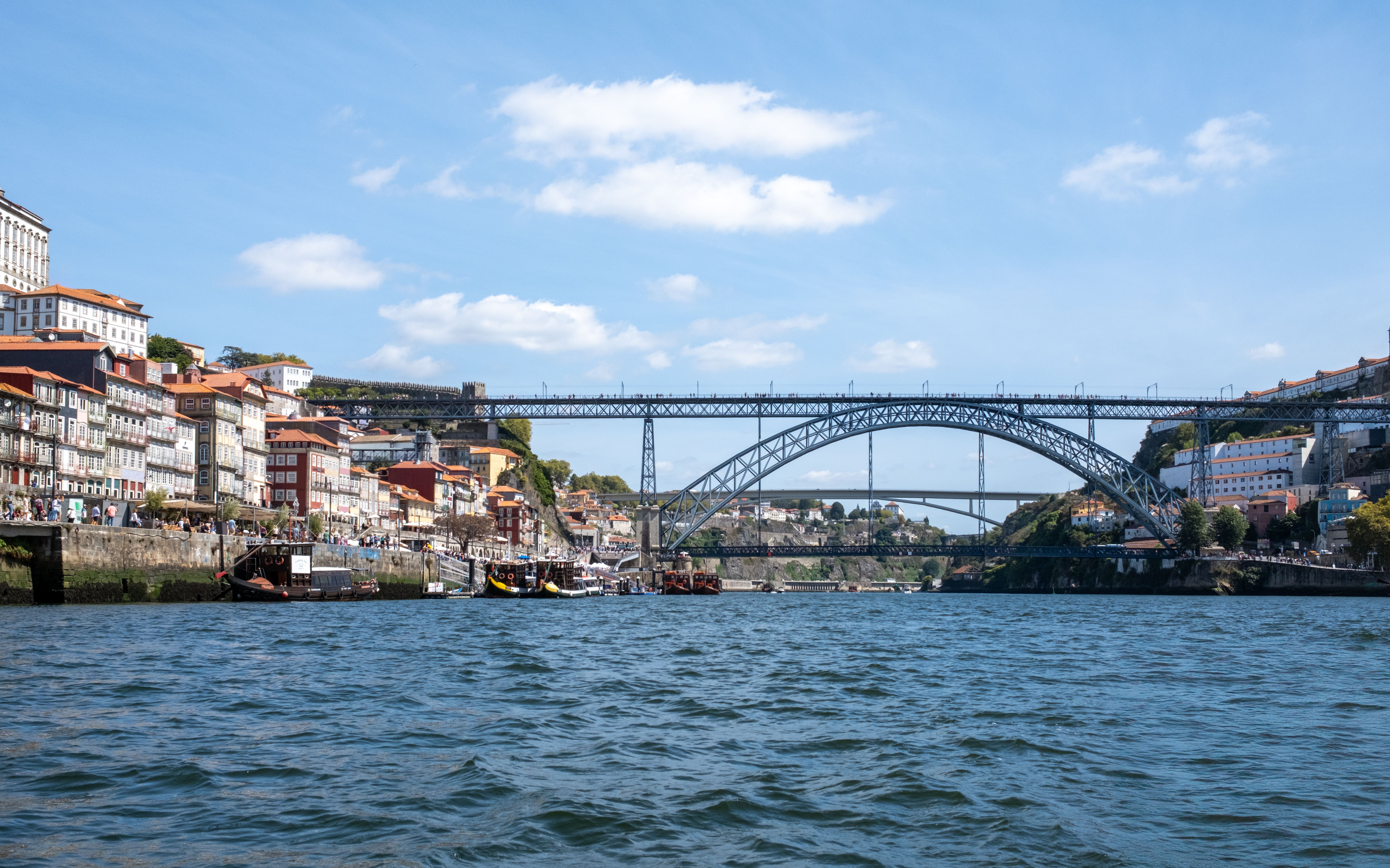 Scenic View of Dom Luís I Bridge in Porto · Free Stock Photo