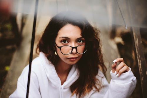 Free Woman in White Pullover Hoodie Stock Photo