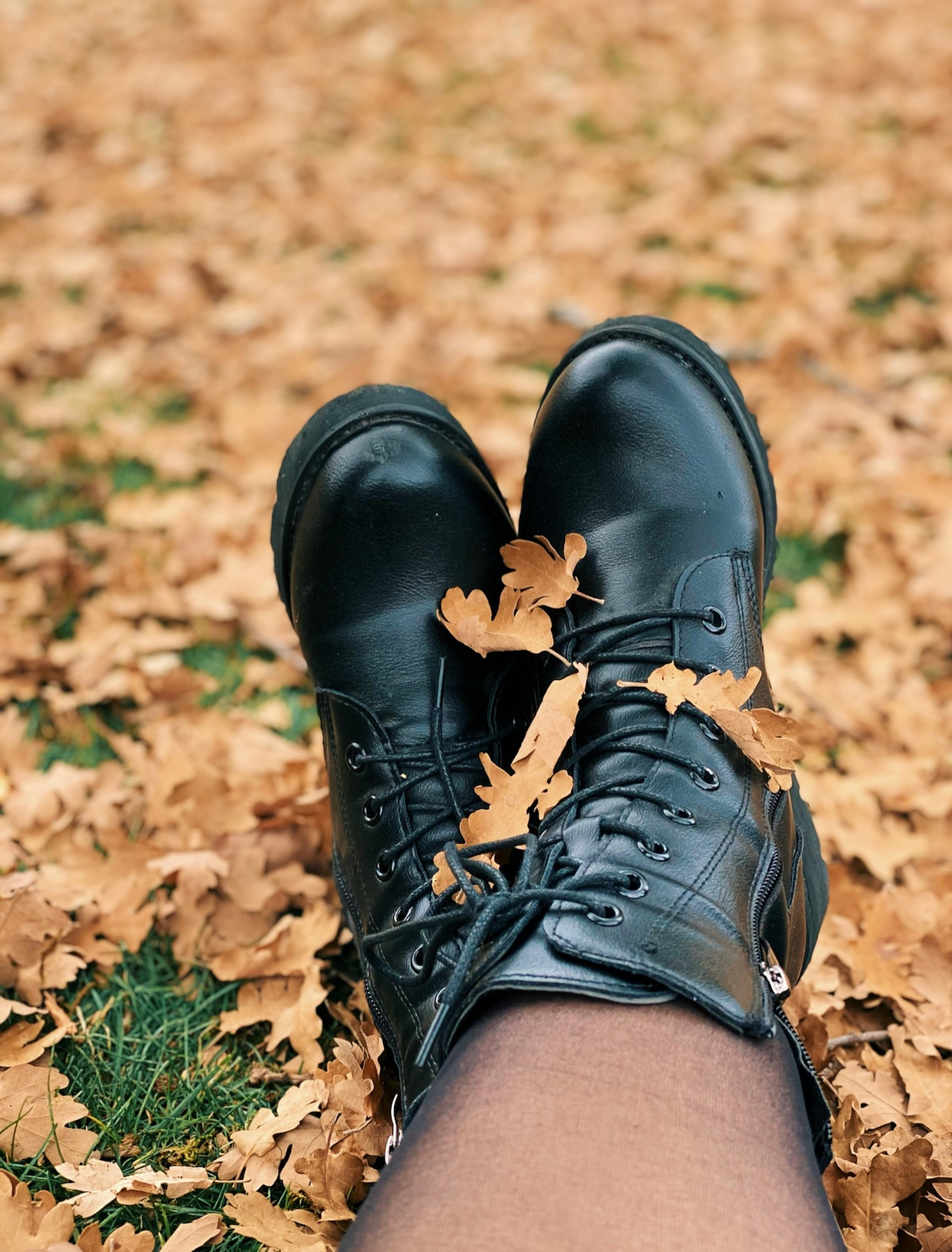 Person Wearing Brown Timberland Work Boots · Free Stock Photo, image size:3901x5129