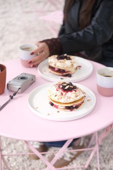 Pancakes aux myrtilles