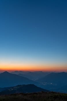 Twilight panorama of Wildschönau-Niederau, Austria showcasing beautiful mountain landscapes.