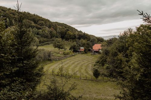 Free Explore the serene autumn landscape in Čajniče, Bosnia and Herzegovina. Stock Photo