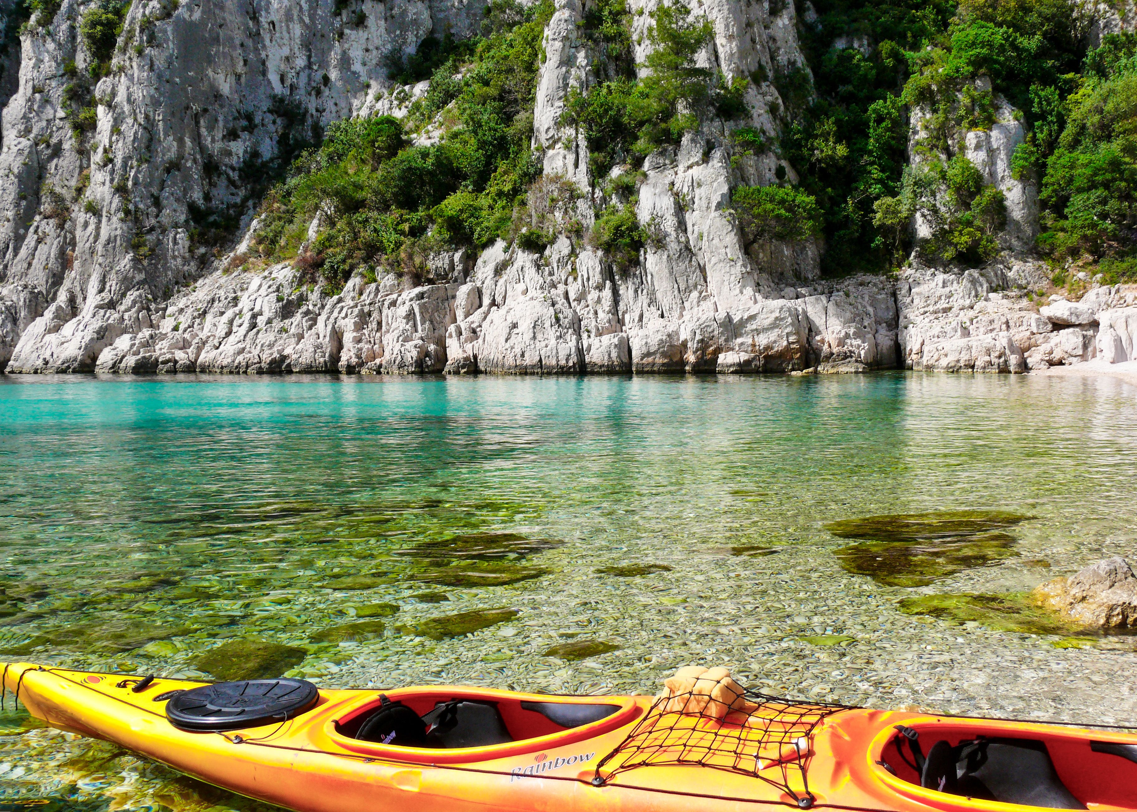 Kayak in Calanques National Park, Marseille · Free Stock Photo