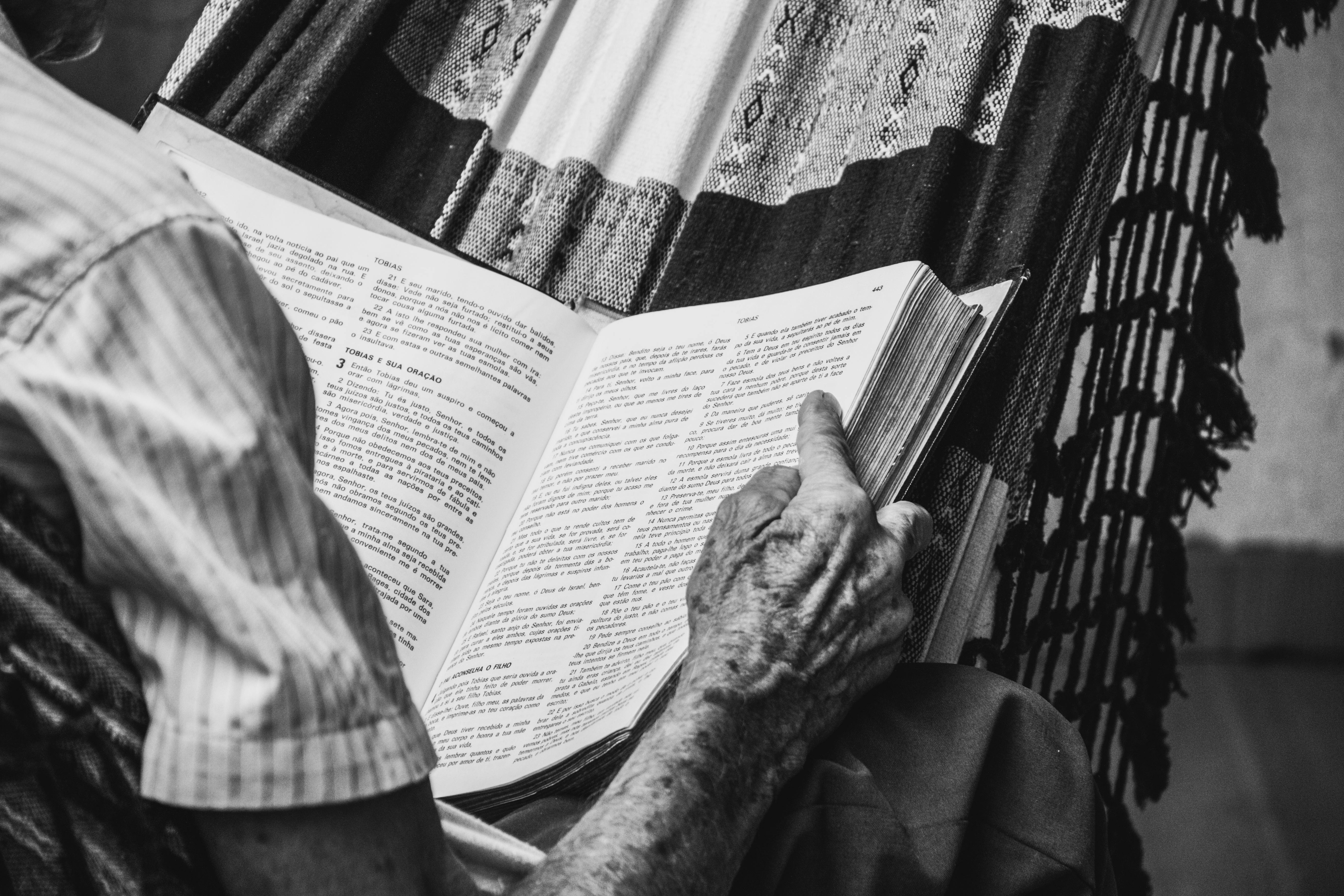 Elderly Man Reading Book · Free Stock Photo