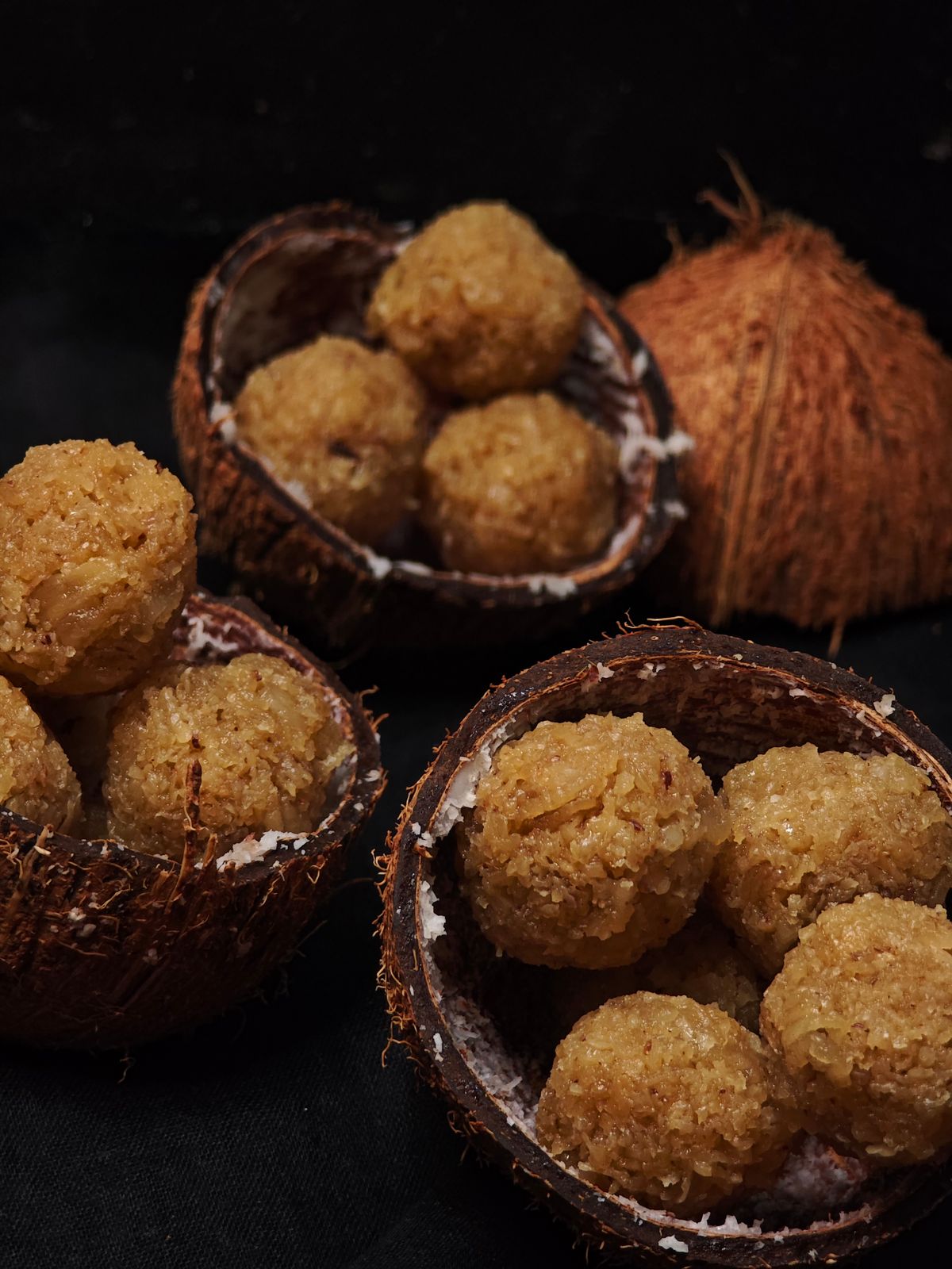Traditional Coconut Shell Coconut Laddu in Coconut Shells - Traditional Sweet · Free Stock Photo