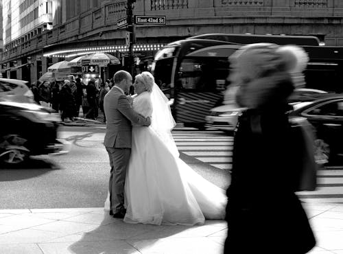 Free Photo Of Married Couple Standing Beside Road Stock Photo