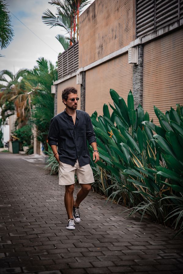 Man Walking on Tropical Street in Bali · Free Stock Photo