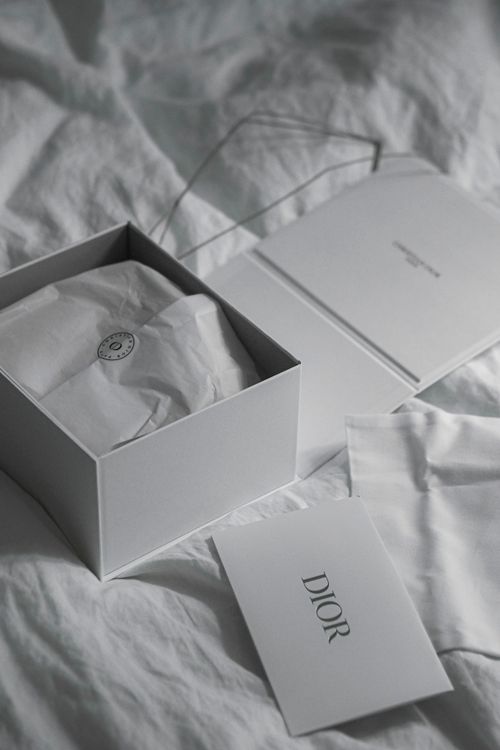 Free Monochrome photo of Dior packaging showcasing luxury and style. Stock Photo